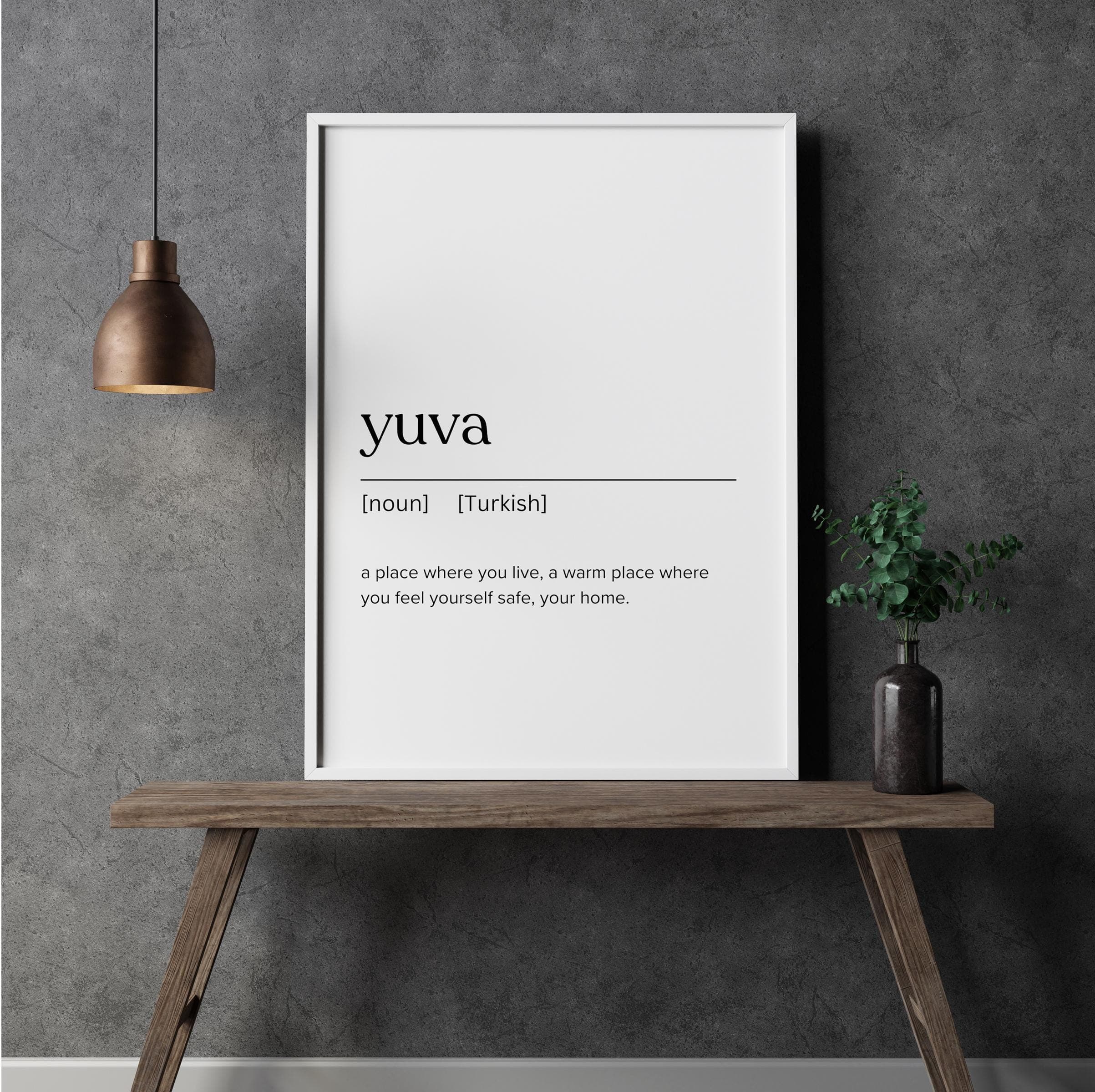 Yuva Wall Art Printable, Turkish Word Art, Minimalist Print, Home Quote Poster, Neutral Modern Decor,Yuva Definition Poster,Instant Download - image 5