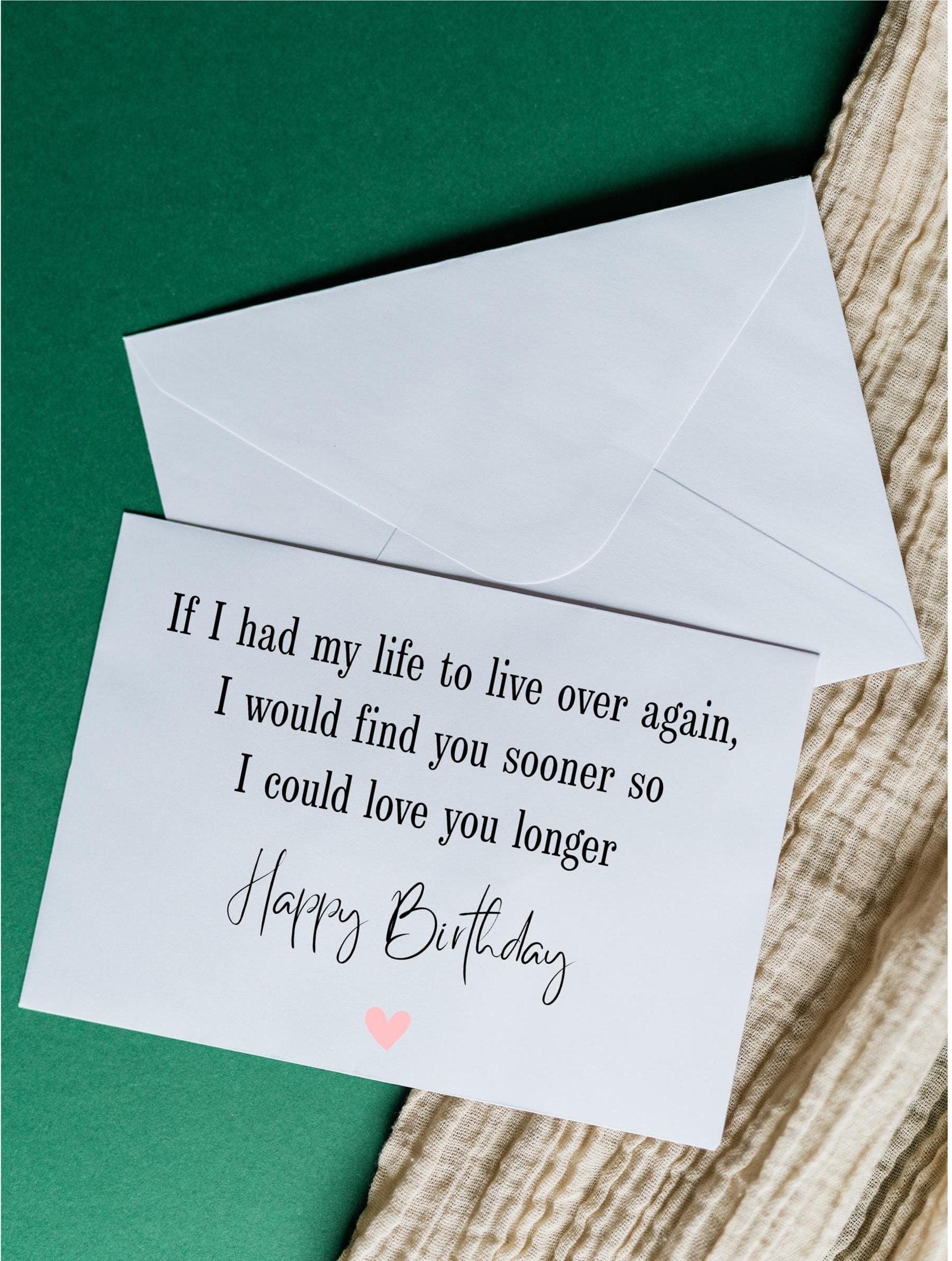 Happy Birthday Husband/Wife/Partner, Birthday Card for Him/Her, Romantic Birthday Card Printable, Love Quote Card, Minimal Birthday Card,Pdf - image 5