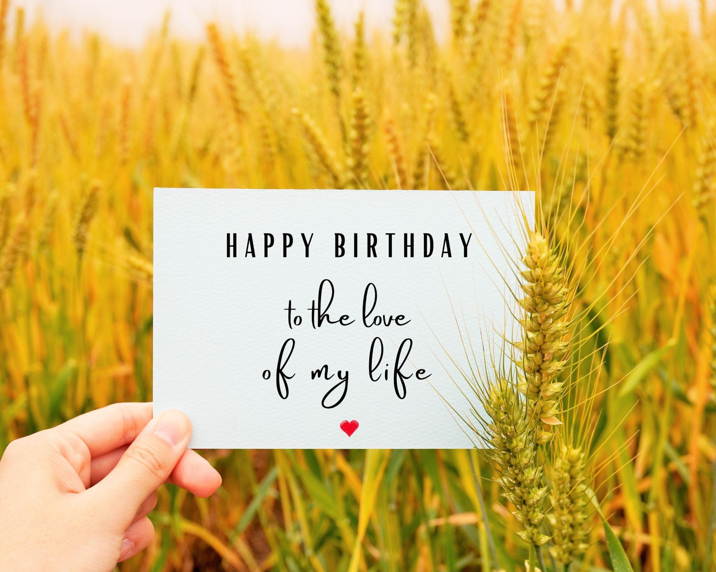 Romantic Birthday Card for Boyfriend, Girlfriend, Husband, Wife, Partner, Birthday Card to the love of my life, Printable Card for him/her