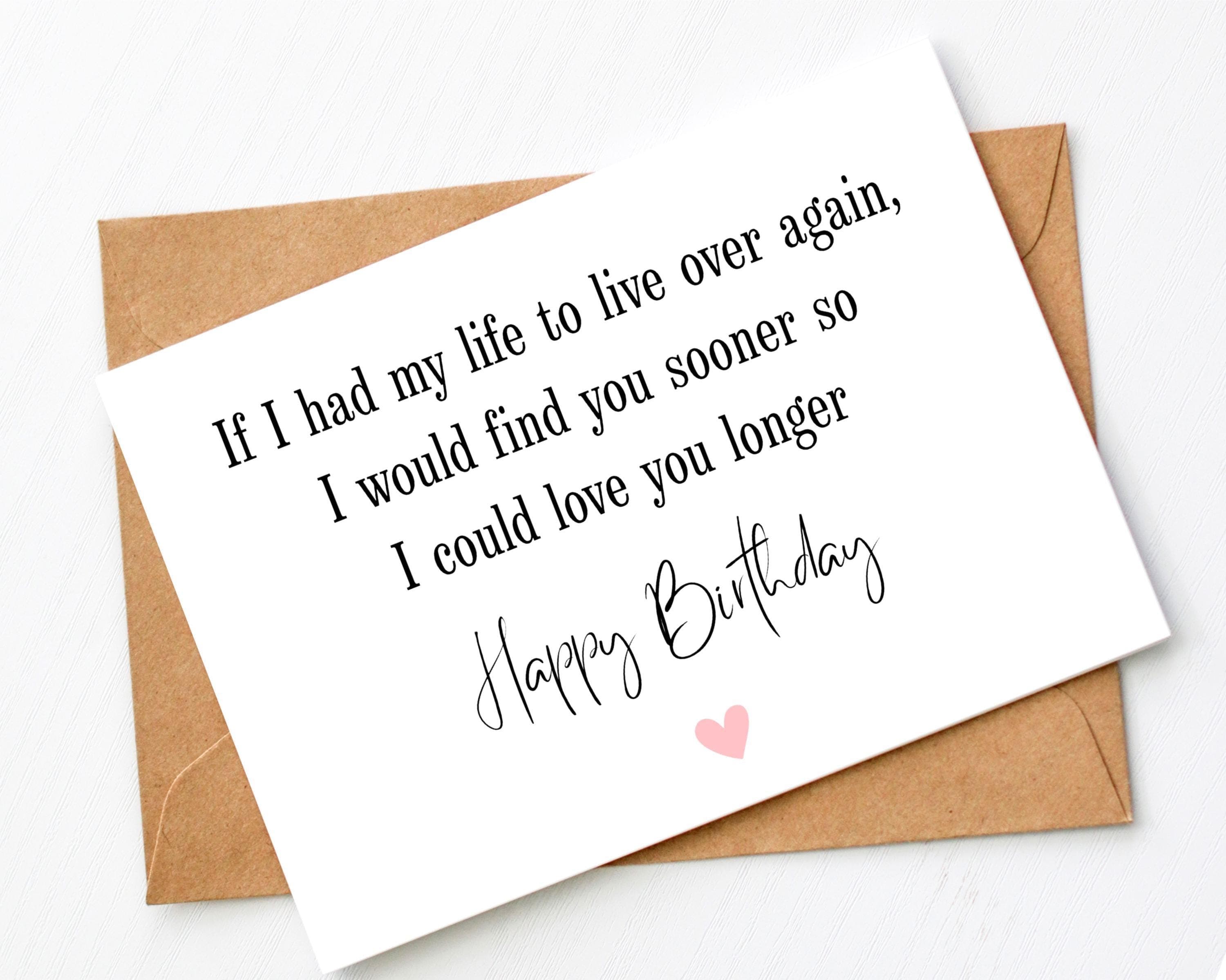Happy Birthday Husband/Wife/Partner, Birthday Card for Him/Her, Romantic Birthday Card Printable, Love Quote Card, Minimal Birthday Card,Pdf - image 4