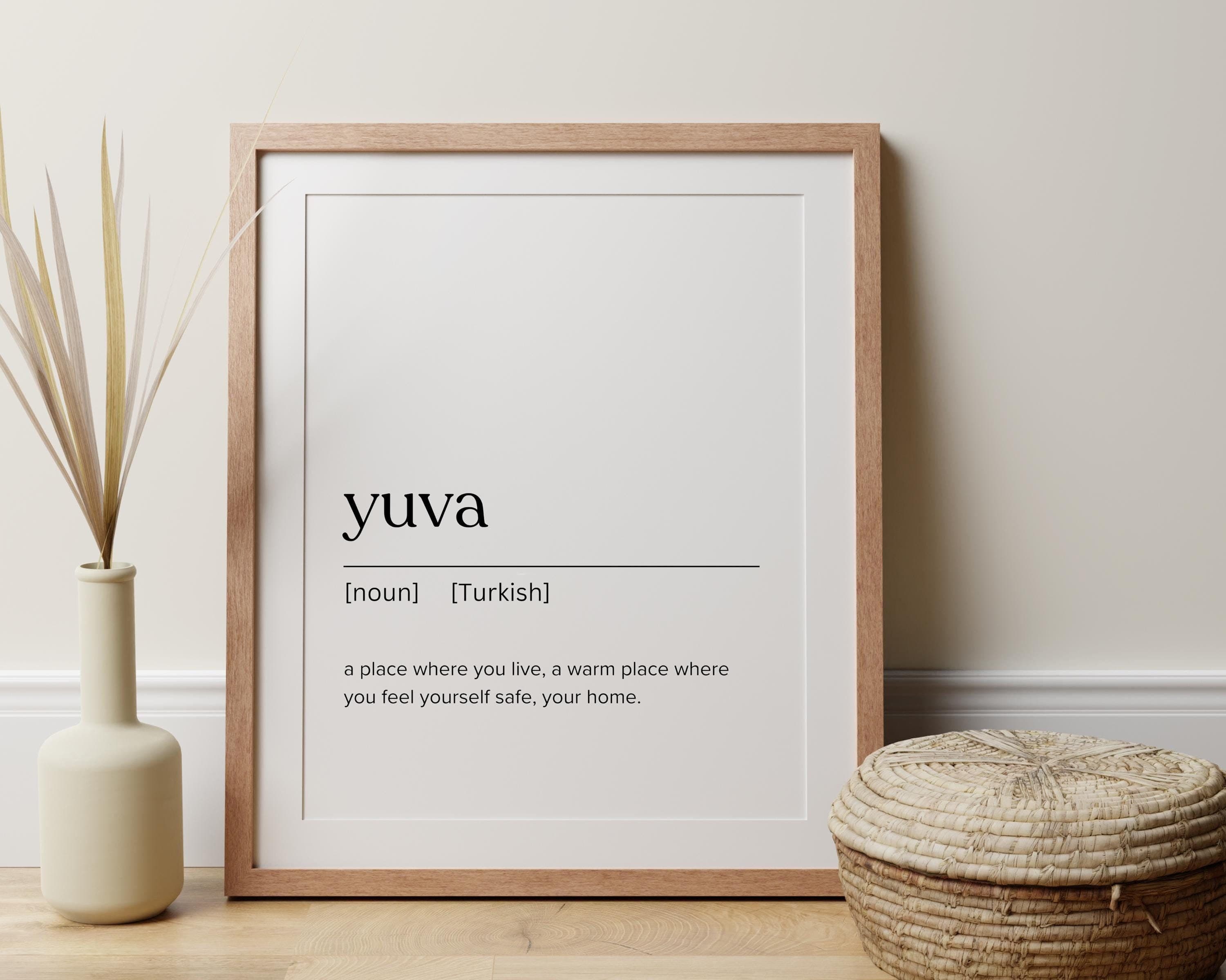 Yuva Wall Art Printable, Turkish Word Art, Minimalist Print, Home Quote Poster, Neutral Modern Decor,Yuva Definition Poster,Instant Download - image 4