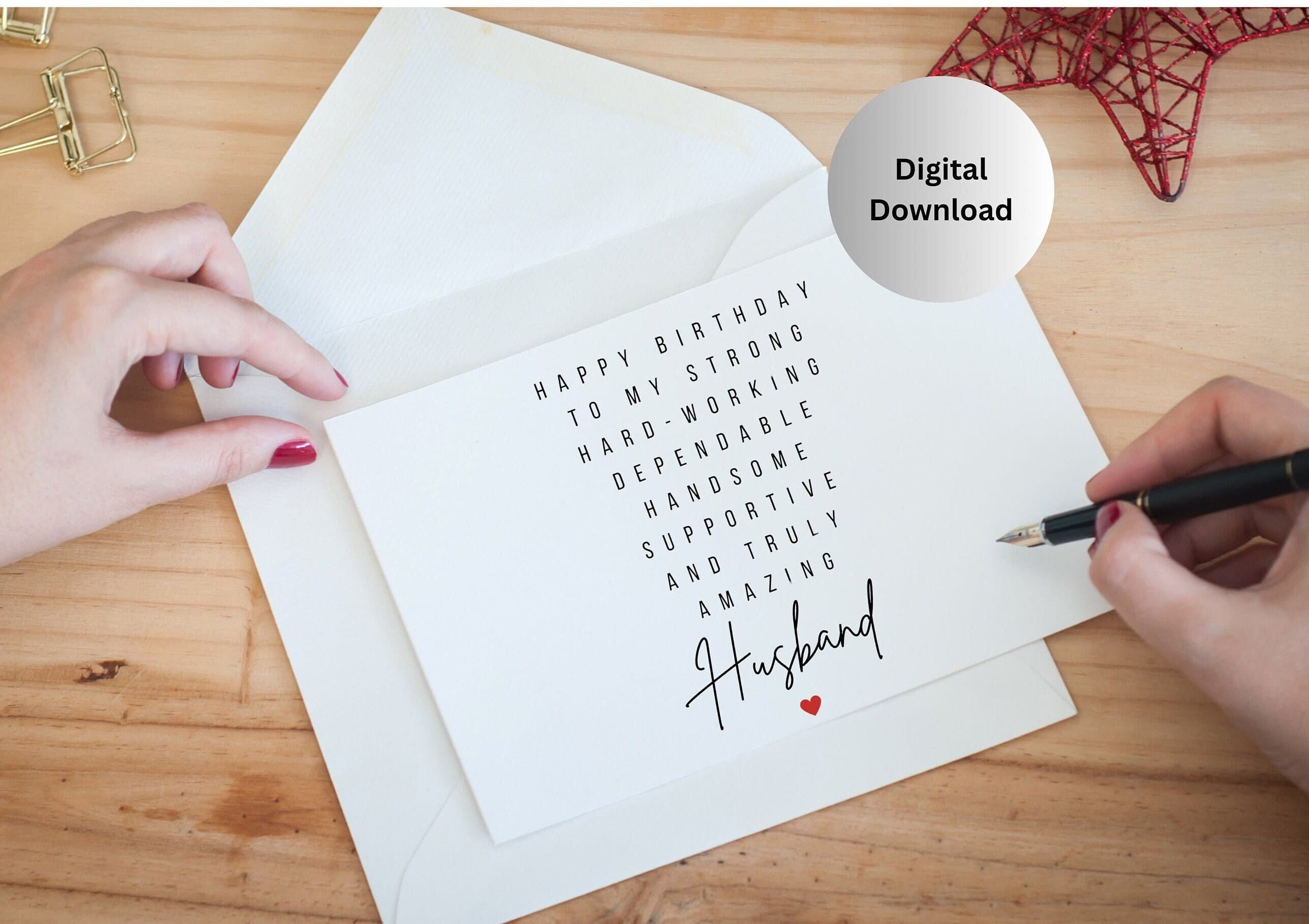 Birthday Card for Hubby,Happy Birthday Husband/Soulmate,Special Gift for Husband‘s Birthday,Romantic Birthday Card Printable,Digital File - image 5