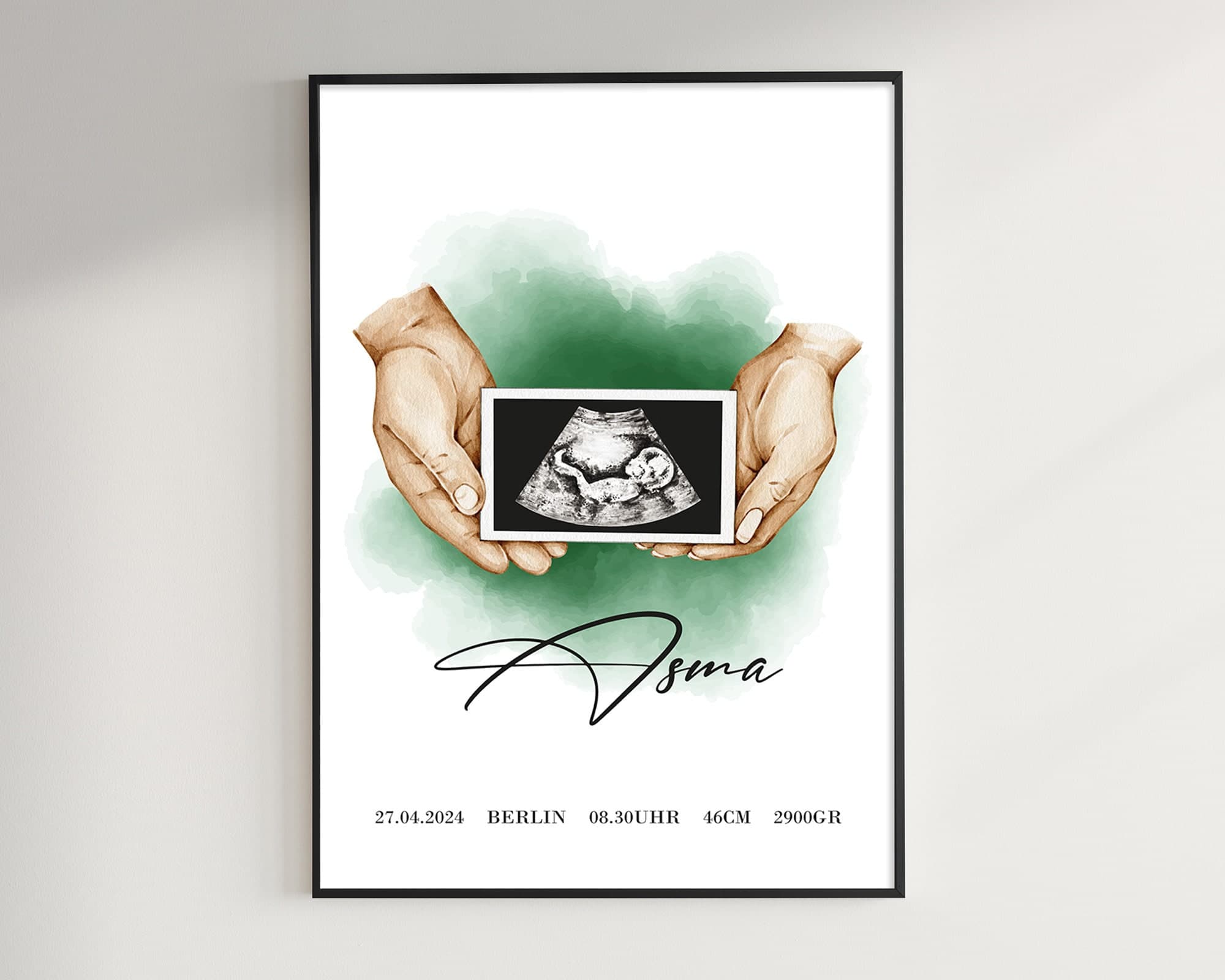 Birth Poster, Baby Gift Personalized, Birth Gift Personalized with Birth dates, Children's Room poster, Baptism Gift