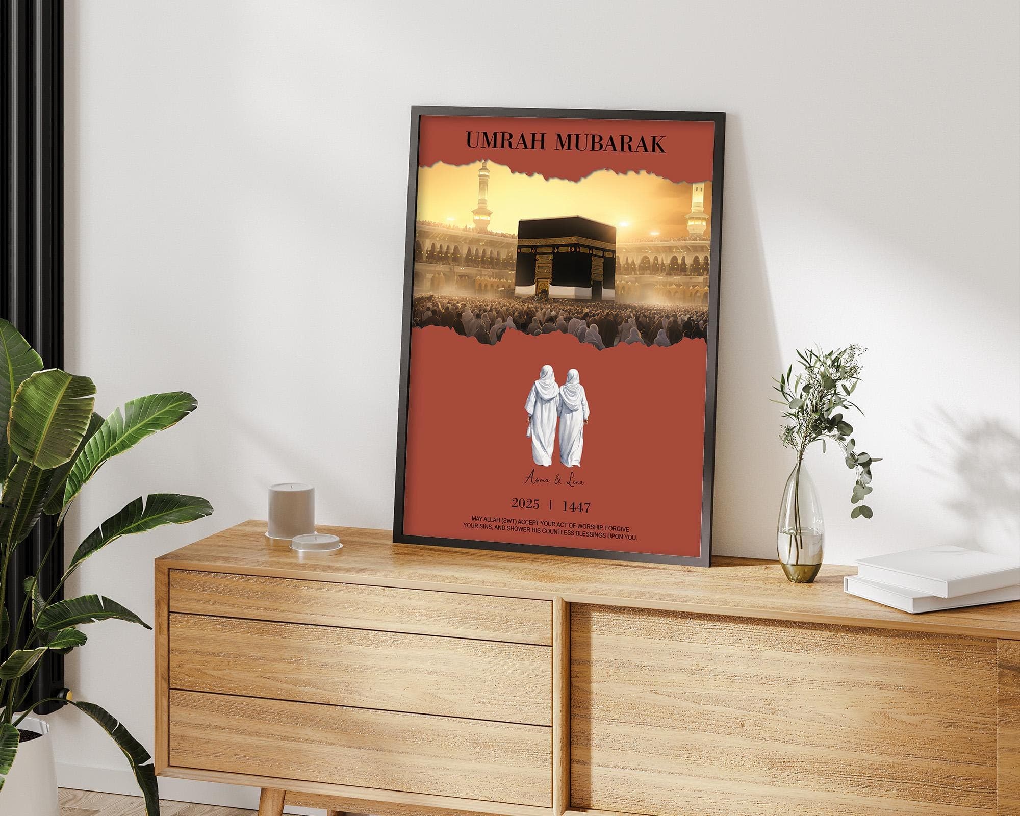 Hajj & Umrah Personalized Digital Print, Islamic Wall Art, Custom Gift for Pilgrims, Printable Decor - image 5