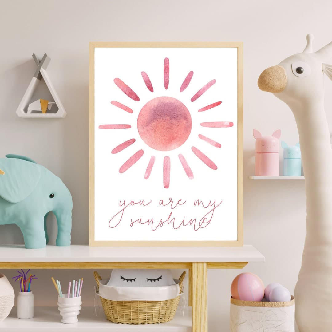 Personalized Set of 3 Babygirl Room Digital Printable Wall Art, Pink Nursery Decor, Gift For Babygirl, Babyshower Gift - image 5