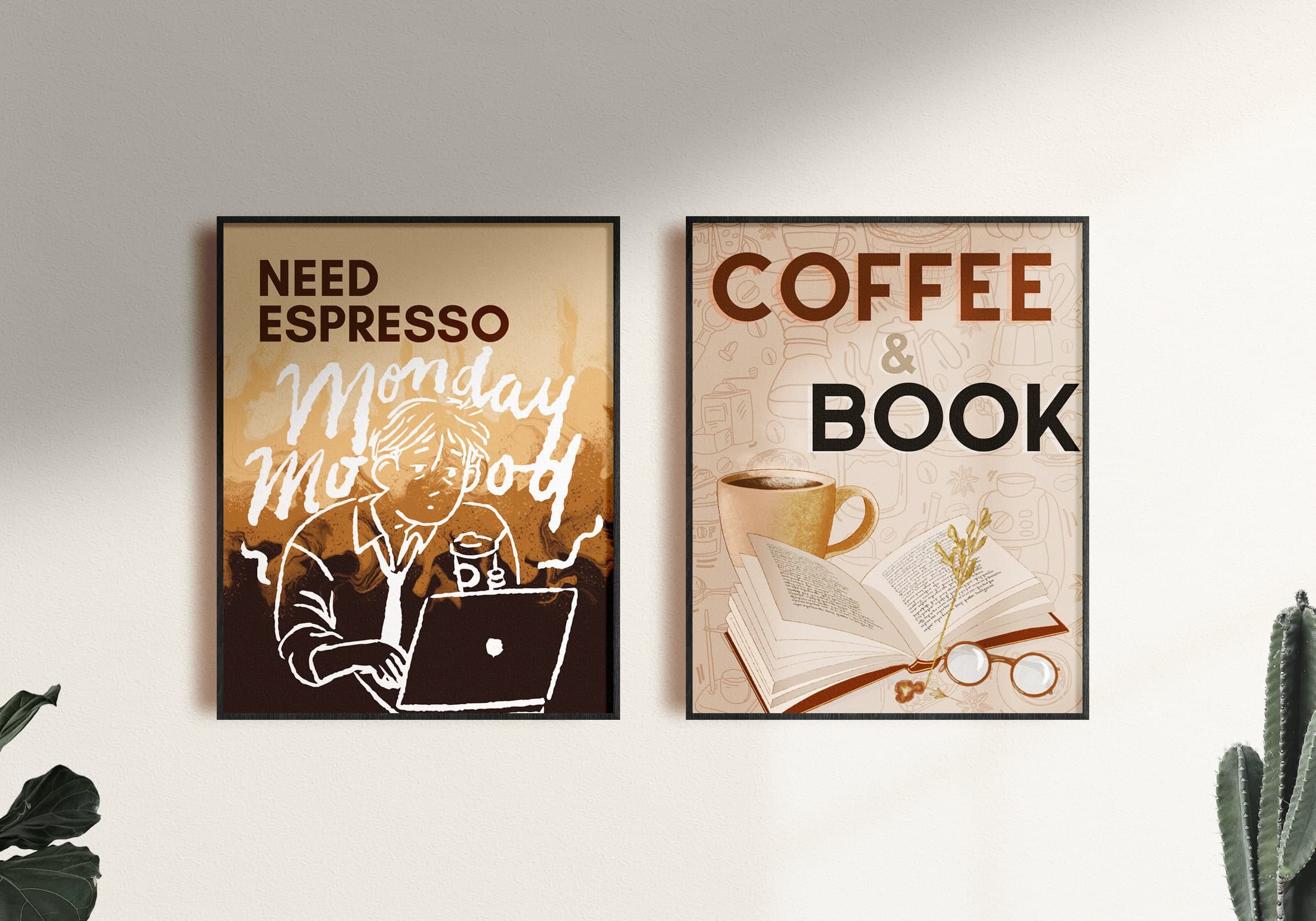 Vintage Coffee Shop Wall Art - Espresso Decor Print, Kitchen Cafe Art, Coffee Lovers Gift, Instant Download - Rustic Espresso Wall Art Print