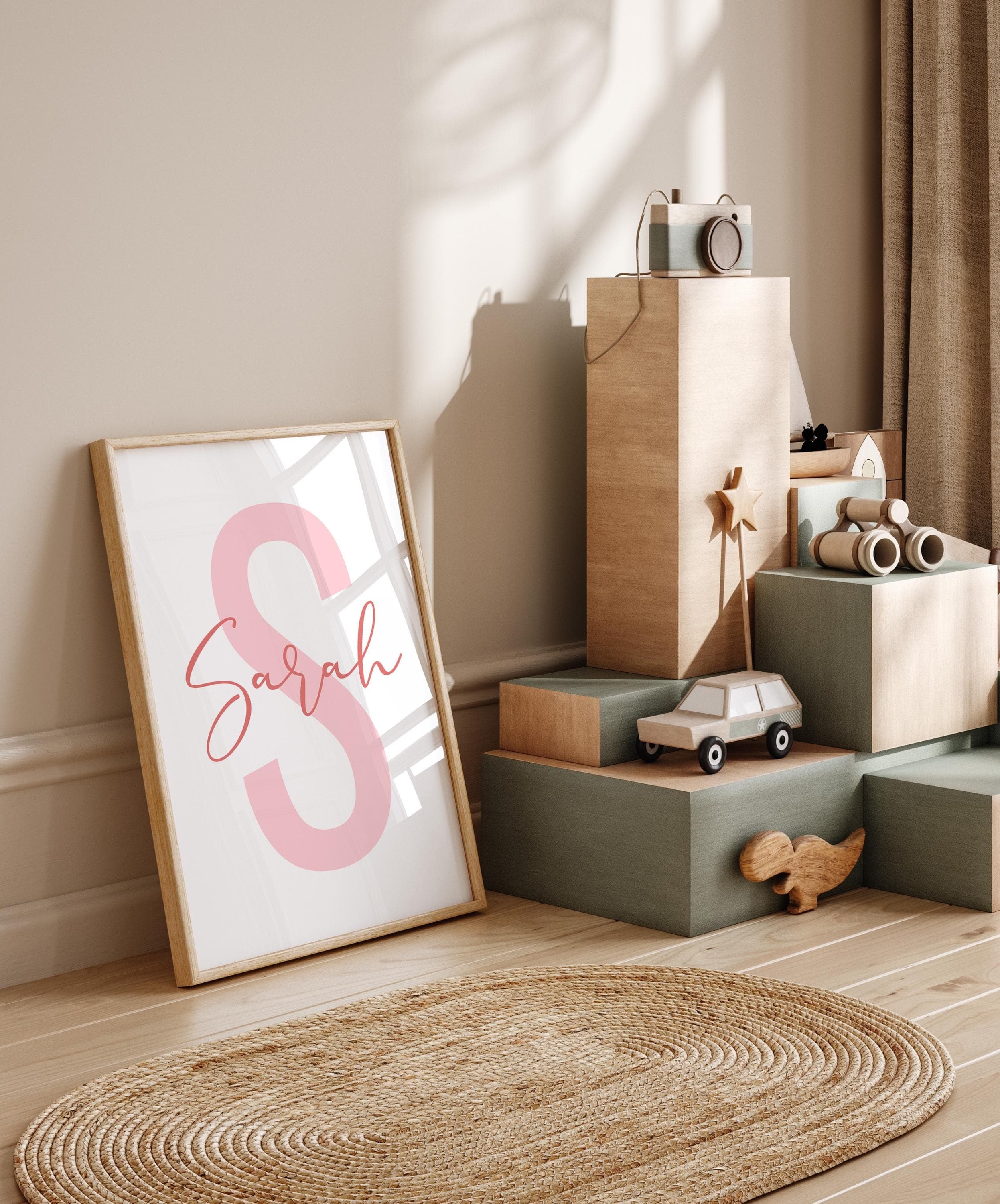 Editable oyster and starfish wall art printable