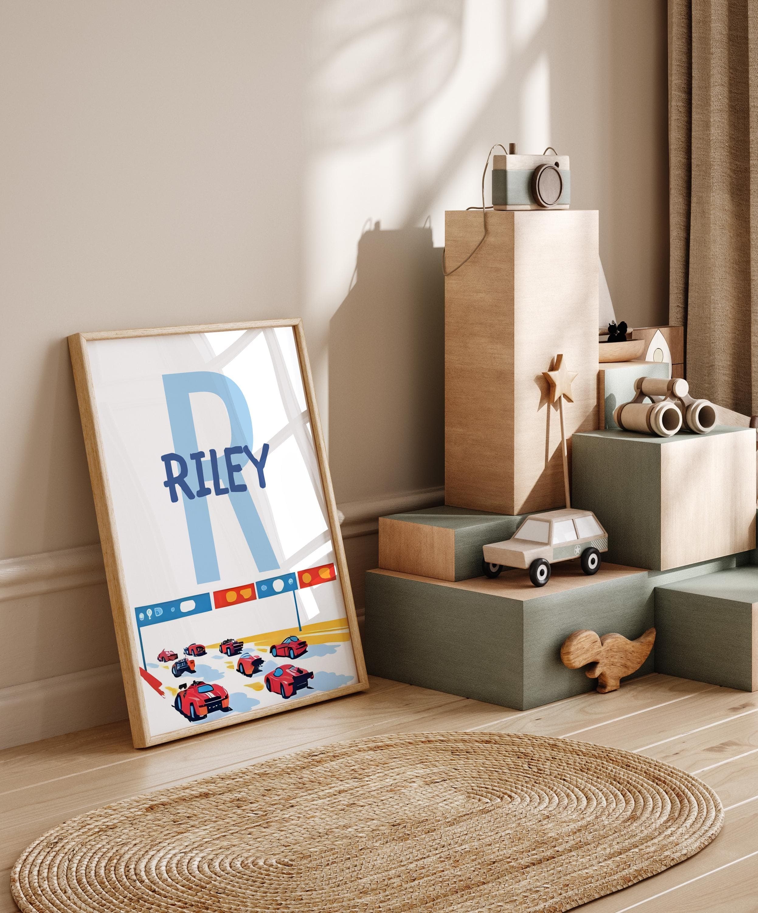 sports car kids room decor