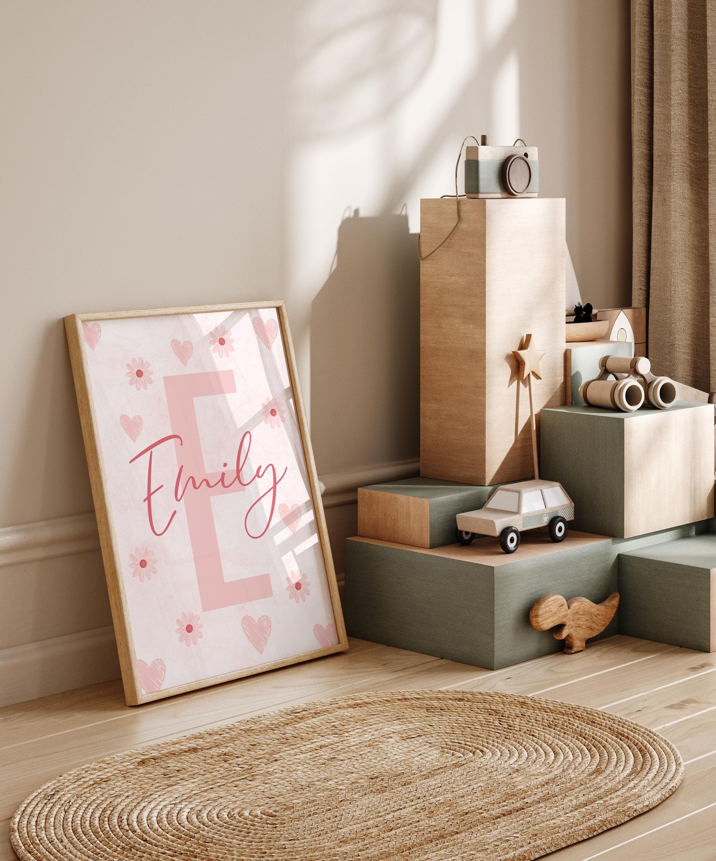 floral kids nursery decor