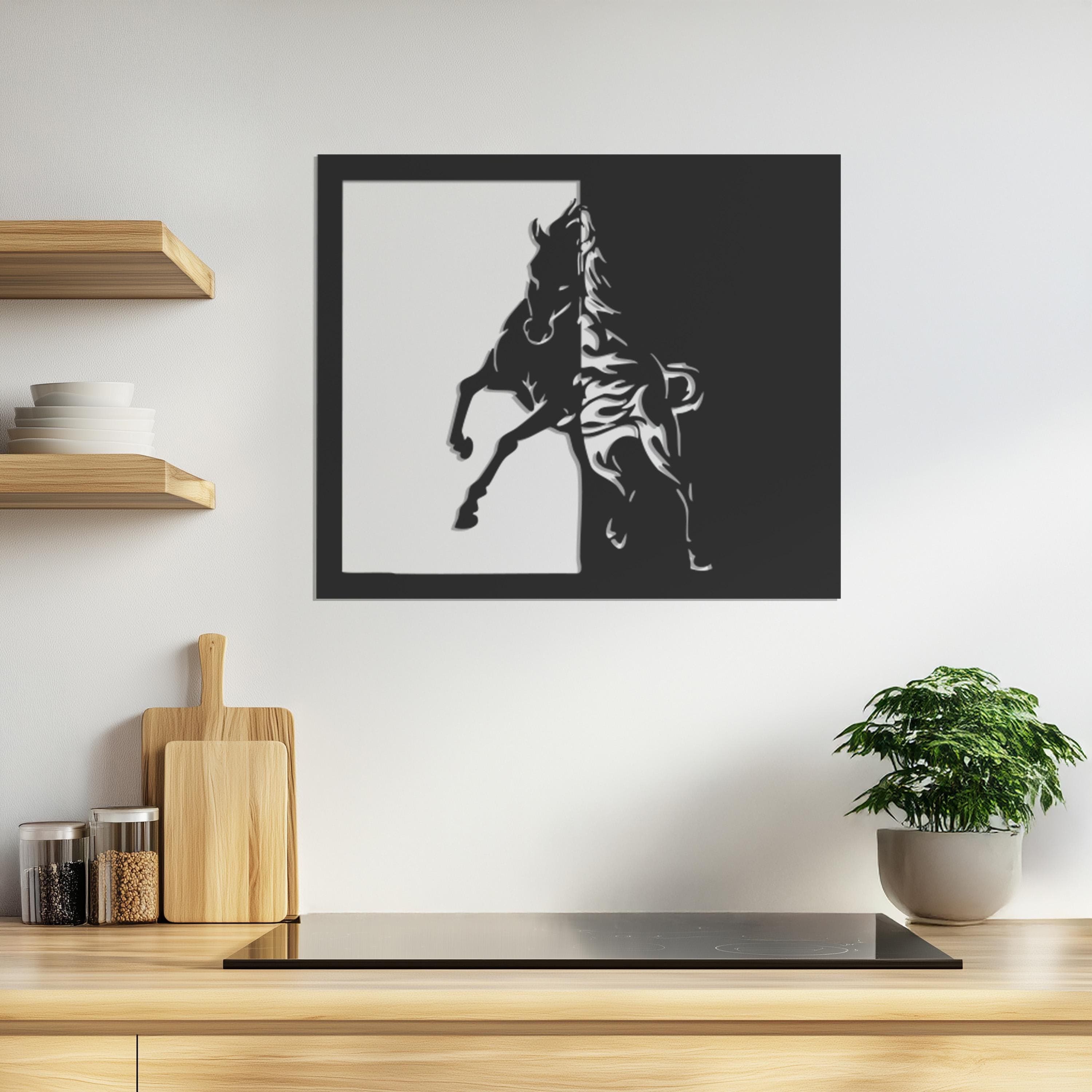 Running Horse Metal Wall Art, Abstract Horse Wall Decor, Animal Wall Decor, Modern Wall Decor, Metal Wall Art Decor, Gift For Home