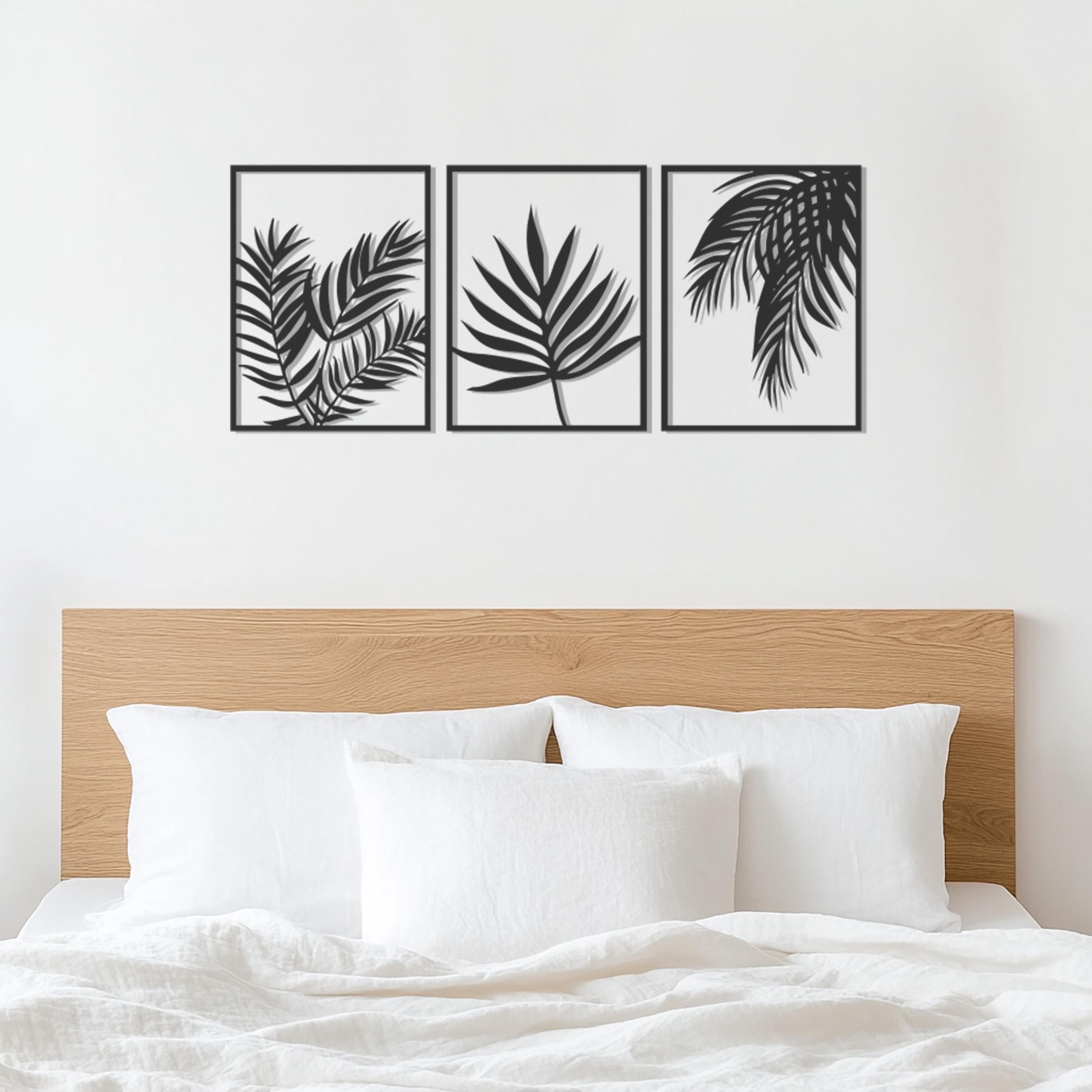 Set of 3 Tropical Leaf Metal Wall Art, Botanical Wall Decor, Minimalist Plant Decor, Modern Wall Decor, Leaf Wall Art, Gift For Plant Lovers - image 5