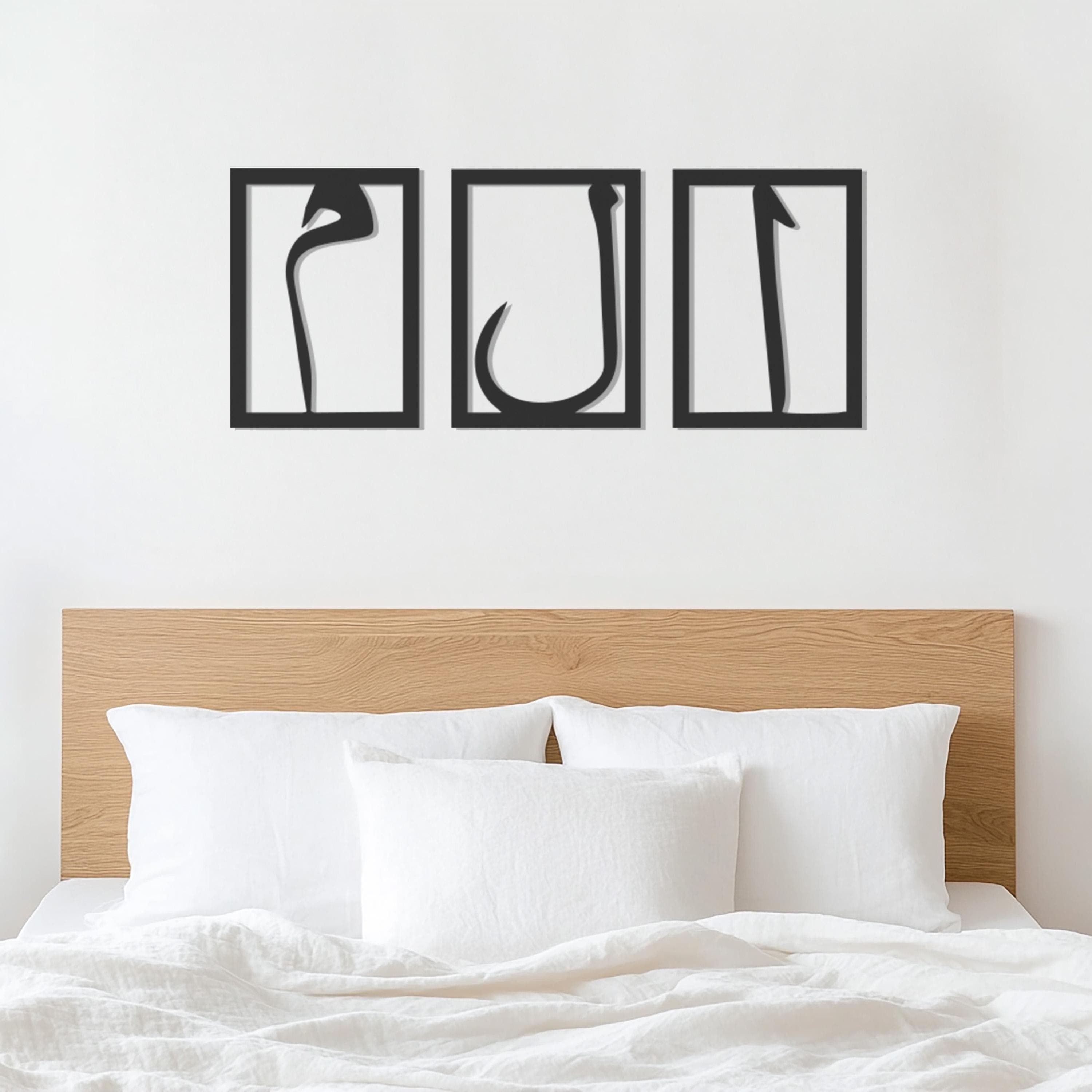 Set of 3 Elif Lam Mim Metal Wall Art, Large Islamic Decor, Modern Arabic Wall Hanging, Muslim Home Decor, Ramadan Gift, Islamic Calligraphy - image 5