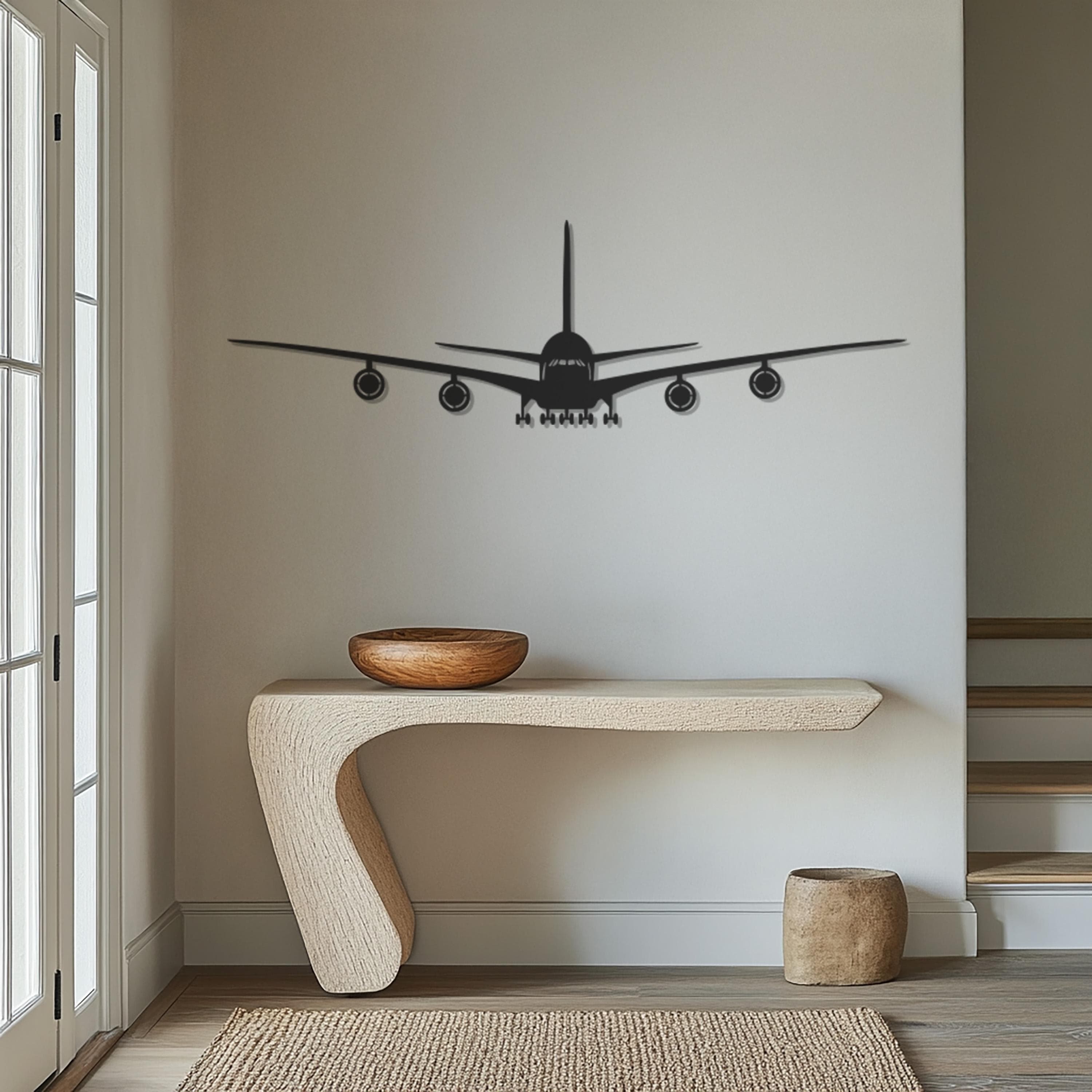 Aviation-Themed Metal Wall Art - Airplane Decor for Pilots, Aviation Enthusiasts, Unique Gift for Aircraft Lovers, Modern Home Decor