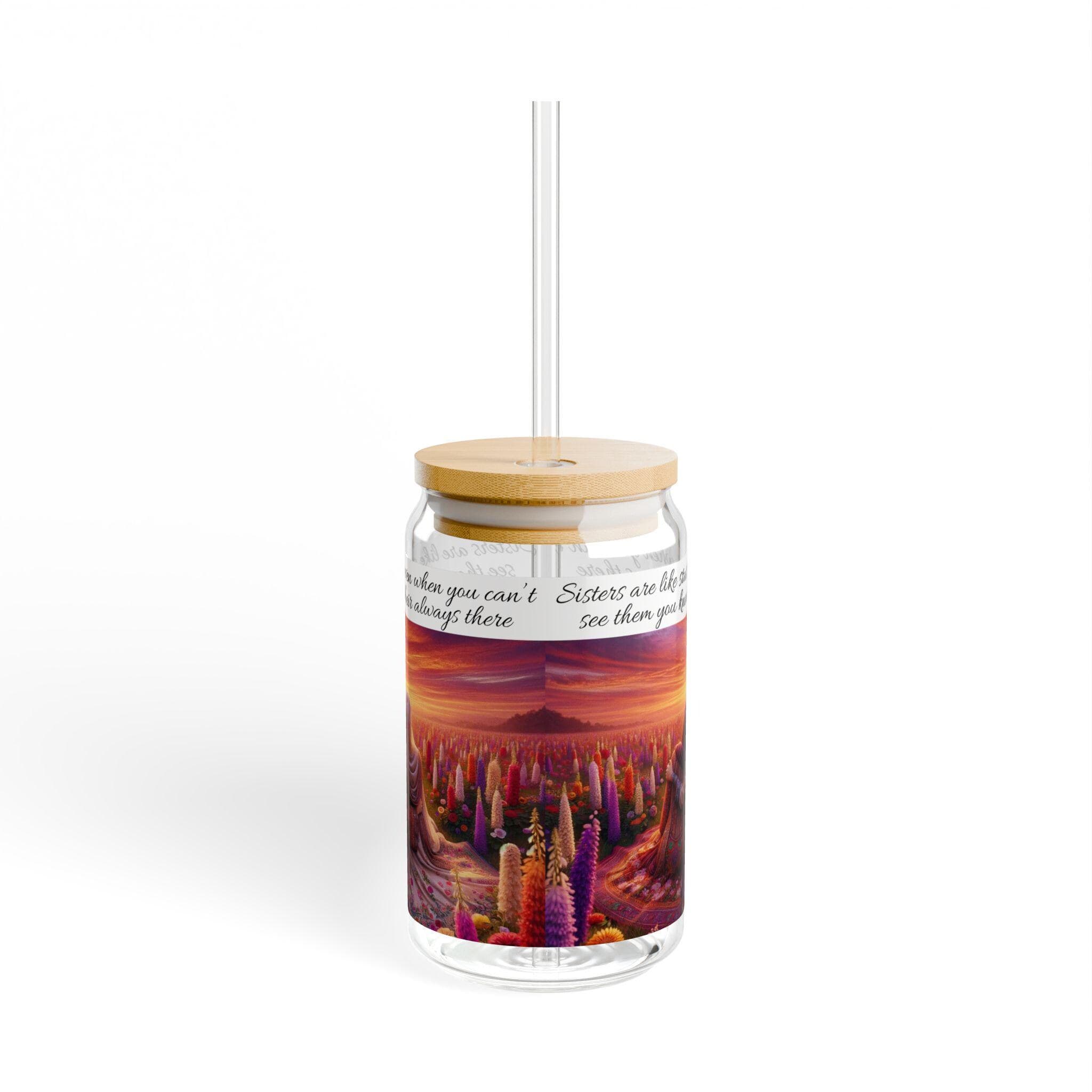 Desi Sisters glass sipper South Asian Muslim women cup Gift for Desi Muslim Sisters Eid Gift for South Asian Muslim Sisters glass sipper - image 3