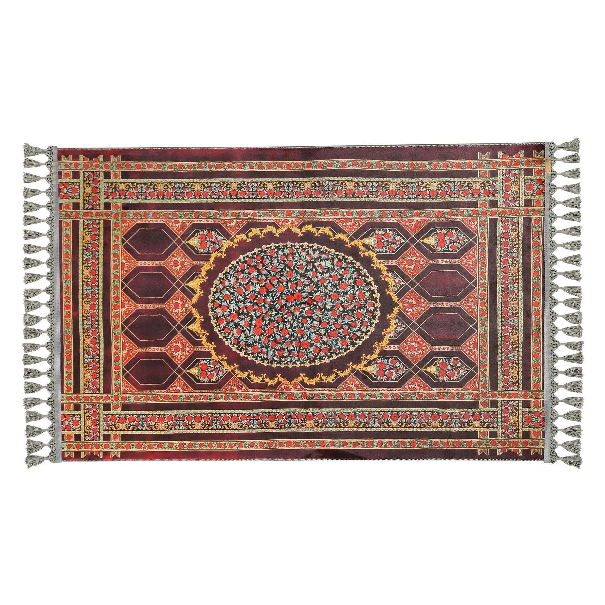 Soft, Low‑Pile Prayer Rug with Versatile Use
📐 80x125 cm (2'7"x4'1") – Ideal for Daily Prayer & Home Decor
🎨 Color: Rich Maroon (Burgundy) with Golden Yellow Accents – Warm, Elegant & Timeless
🧵 Thickness: 7 mm
⚖️ Weight: 1.738 kg/m²
🪑 Non‑slip Cotton Base – Secure on All Floor Types
🧺 Machine Washable at 30°C | Robot Vacuum Compatible
🌍 Made in Istanbul, Turkey by Prayer Rug Lux
