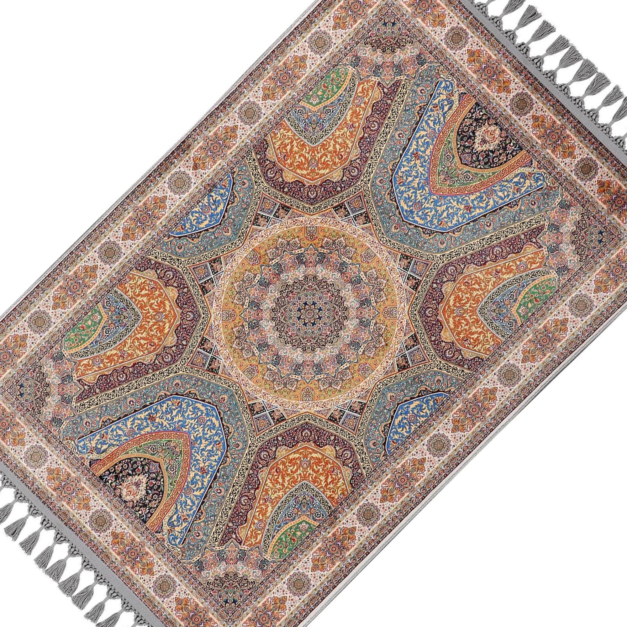 Prayer Mat & Persian Prayer Rug: Soft Silky Arabian Carpet Turkish Islamic Gift - image 4