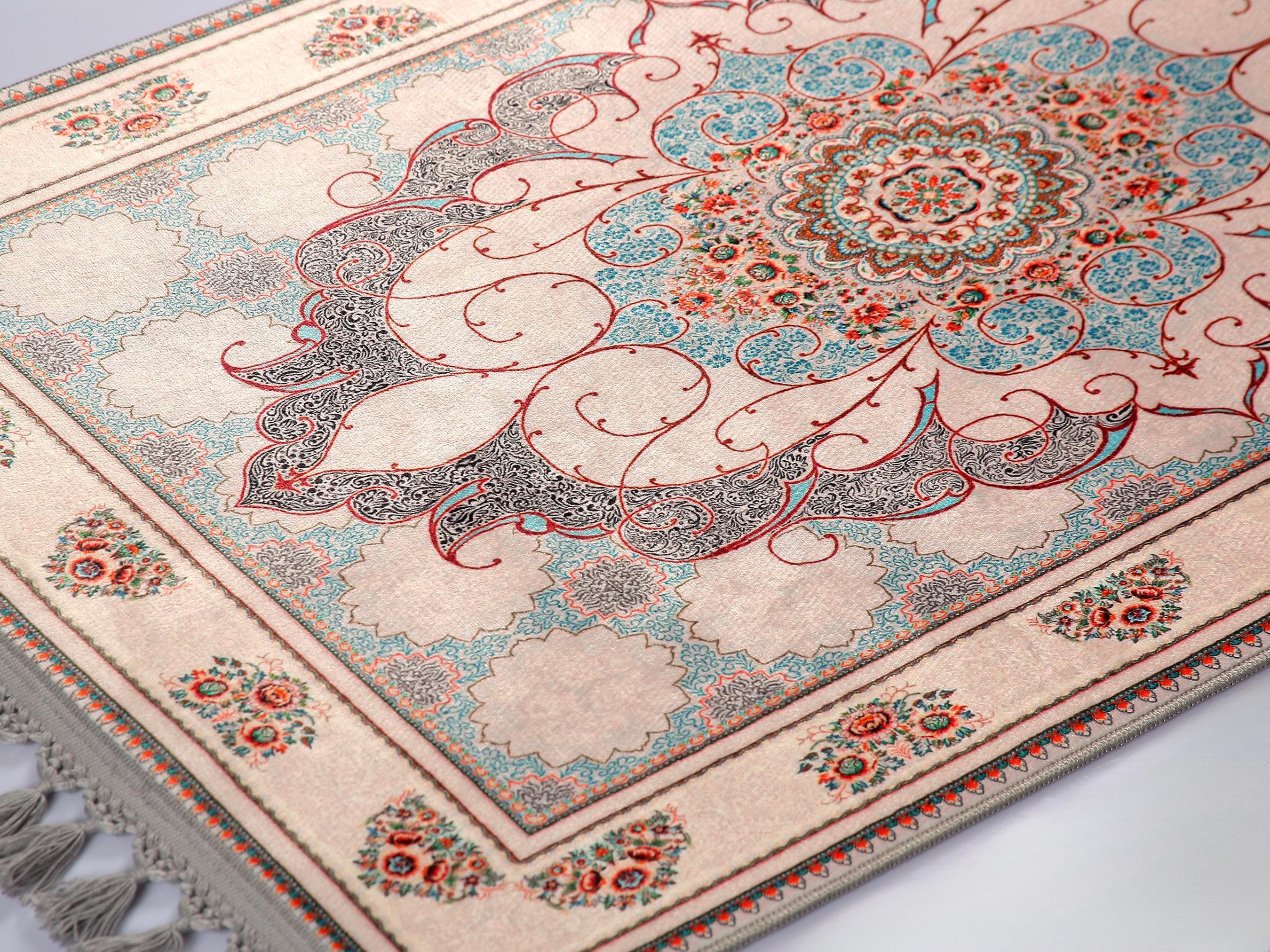 Prayer Mat | Traditional Turkish Prayer Rug | Soft Silky Surface | Custom Islamic Gift - image 4