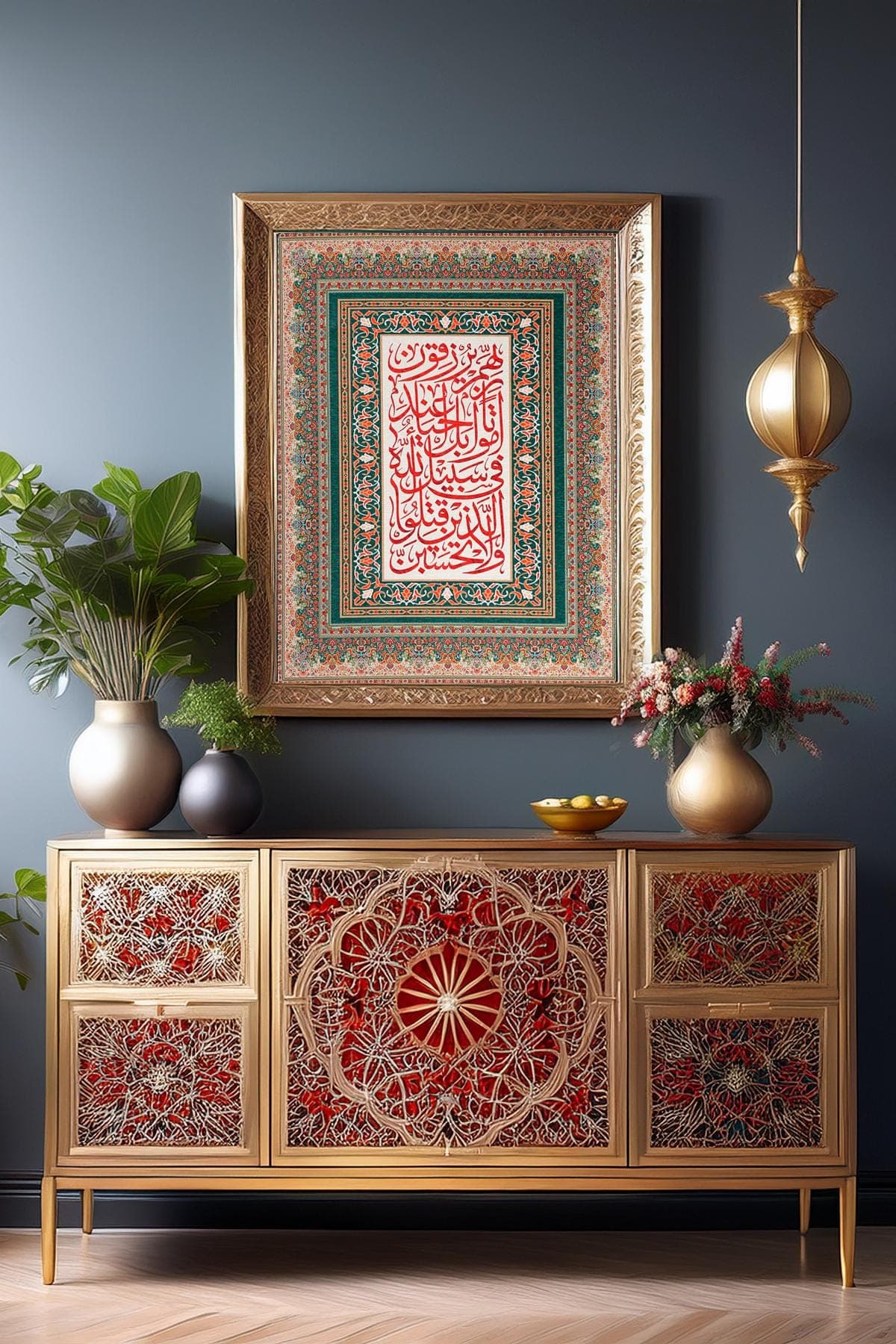 Islamic Wall Art: Arabic Calligraphy Quran Wall Hanging Rugs Prayer Room Decor Muslim Gift - image 3