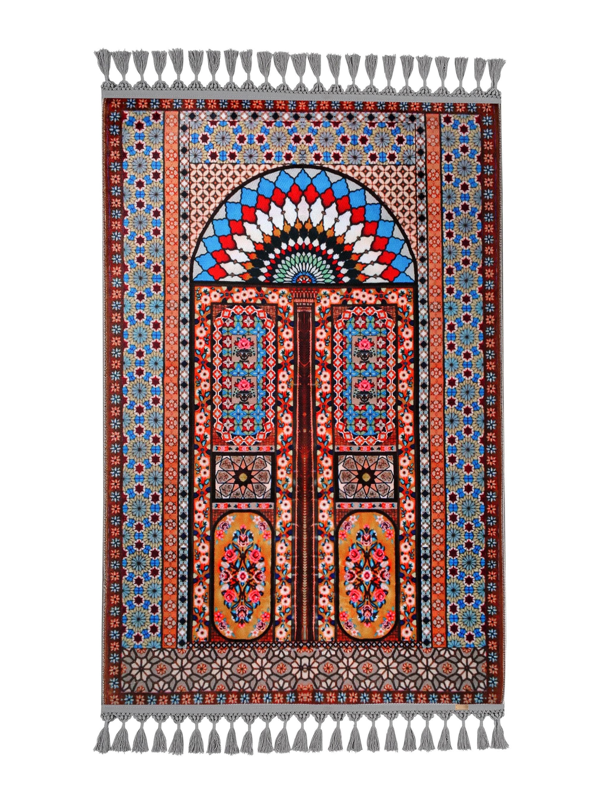Prayer Mat | Custom Turkish Mihrab | Soft Silky Surface | Personalized Muslim Prayer Rug