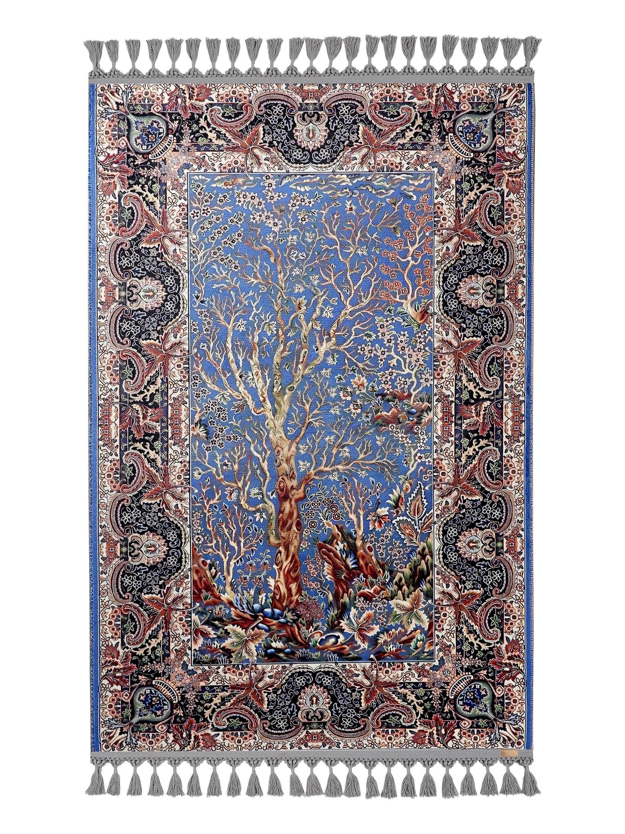 Prayer Mat Tree of Life Prayer Rug: Soft Silky Personalized Muslim Custom Islamic Gifts
