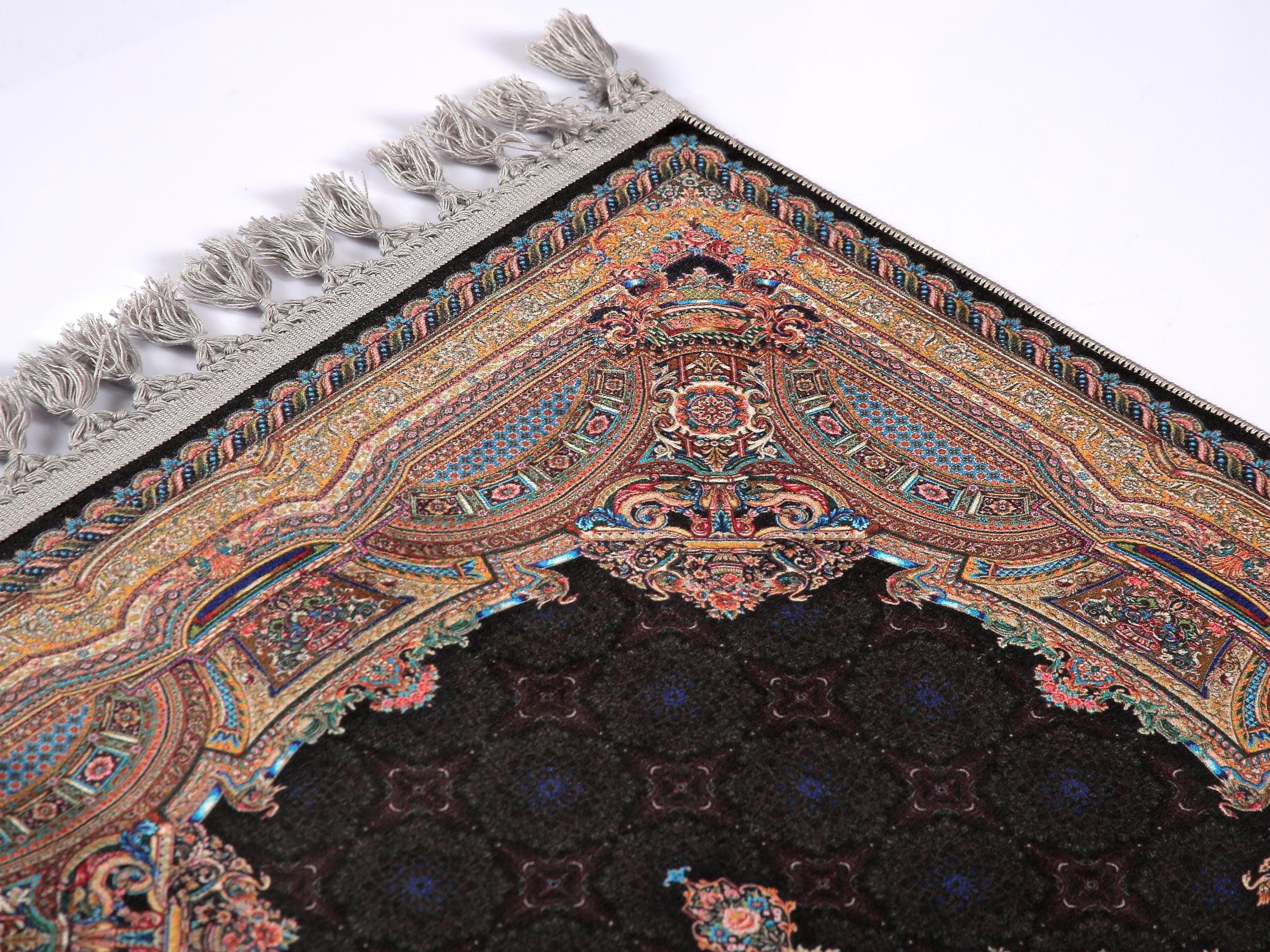 Prayer Mat Turkish Prayer Rug: Soft Silk Luxury Islamic Gift Arabian Carpet Islam - image 5