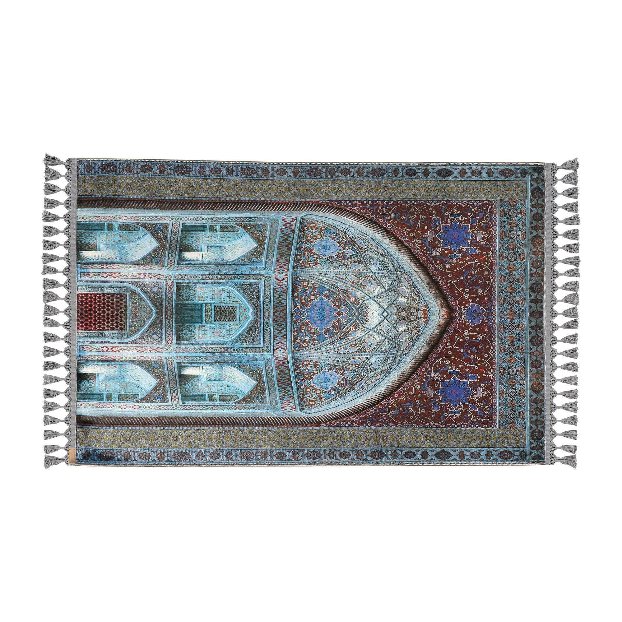 🕌 Mihrab Islamic Prayer Rug – Soft Mat for Daily Salah & Muslim Gift
Soft Prayer Rug with Low‑Pile Textured Surface
📐 80x125 cm (2'7"x4'1") – Ideal for Daily Salah
🎨 Color Palette: Ice Blue Field with Rich Brown Mihrab & Cream Accents – Calm, Grounded & Elegant
🧵 Thickness: 7 mm
⚖️ Weight: 1.738 kg/m²
🪑 Non‑slip Cotton Base – Secure on All Floor Types