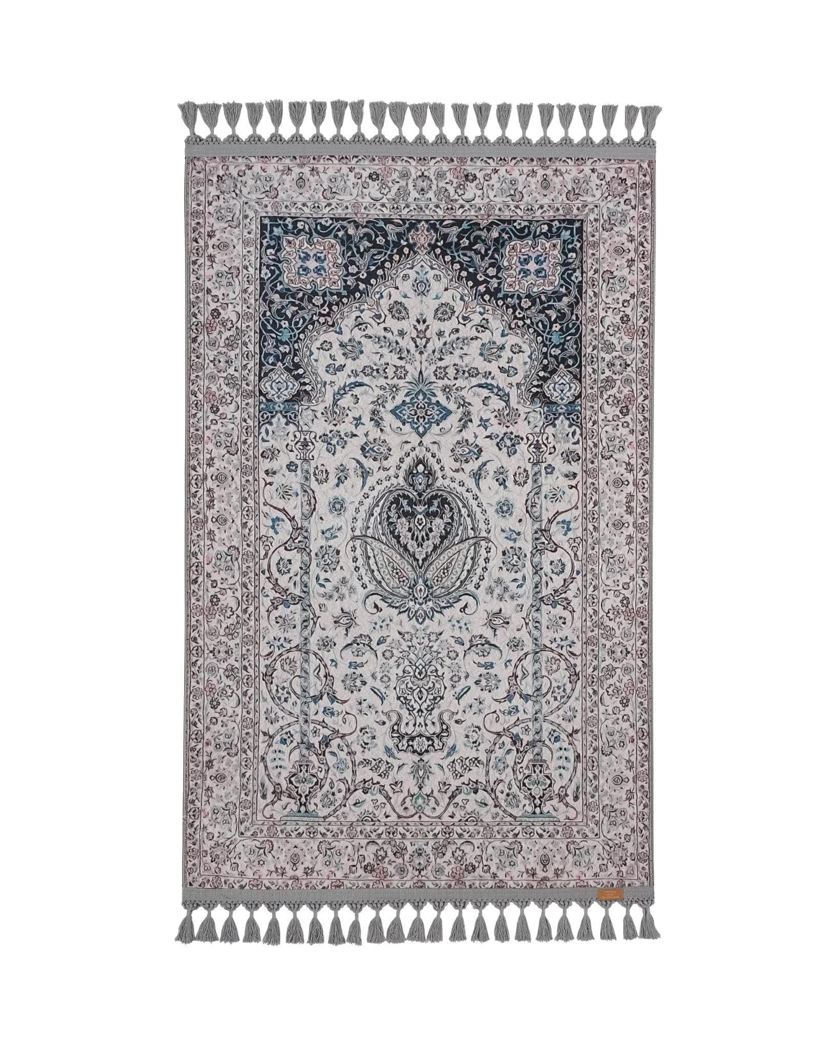 Prayer Mat | Mihrab Floral | Soft Silky Surface | Personalized Prayer Rug | Royal Custom Sejadah