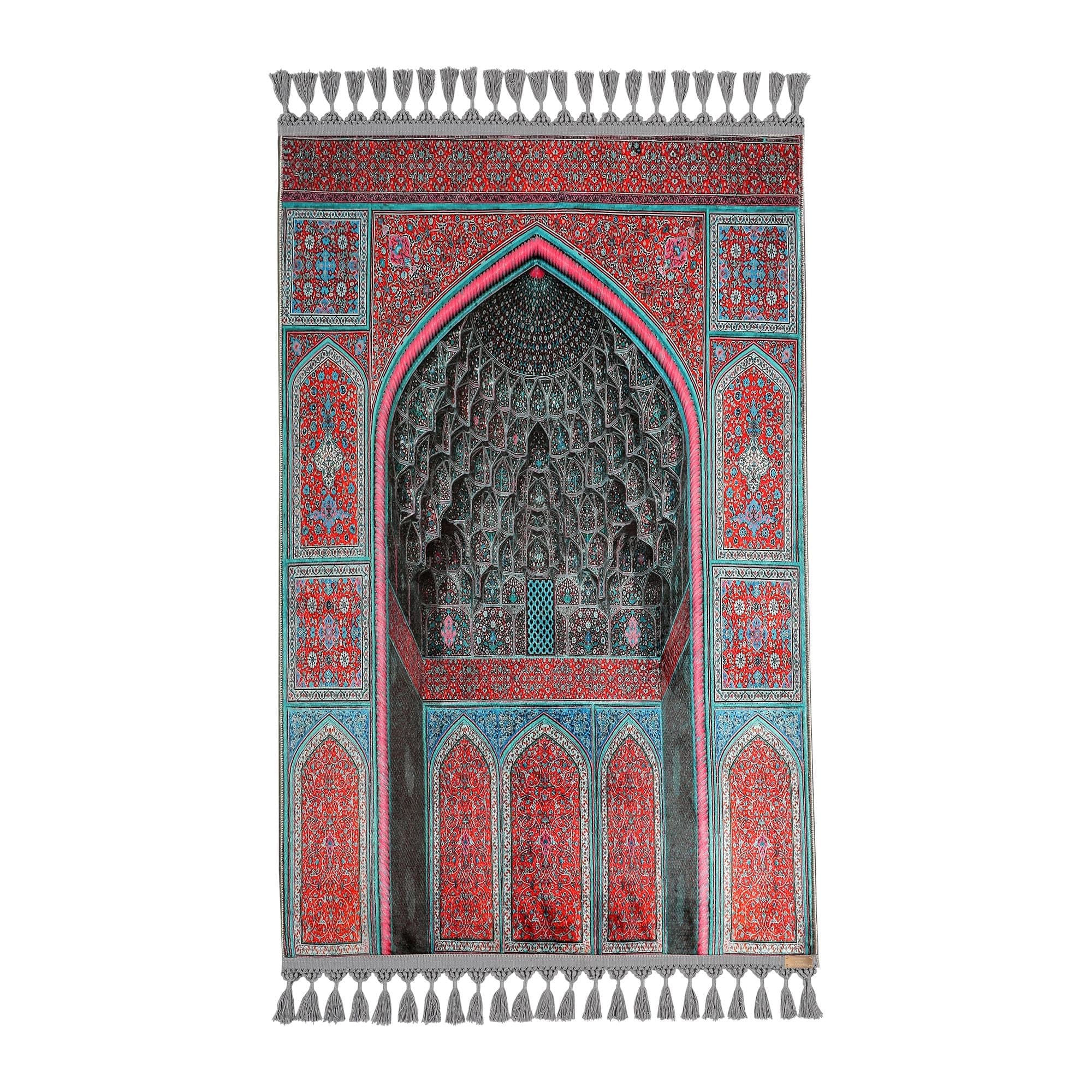Prayer Mat Islamic Muslim Gift Gebetsteppich Soft Silky Surface Prayer Rug
