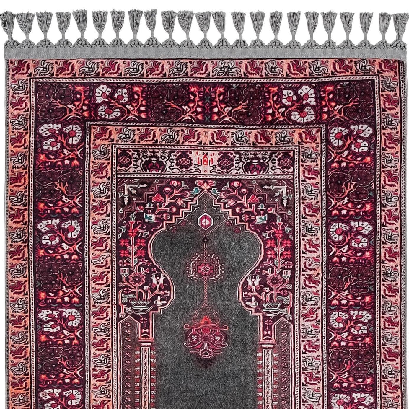 Prayer Mat: Anatolian Mihrab Turkish Soft Silky Islamic Gift Janamaz Muslim Gebetsteppich Rug - image 4