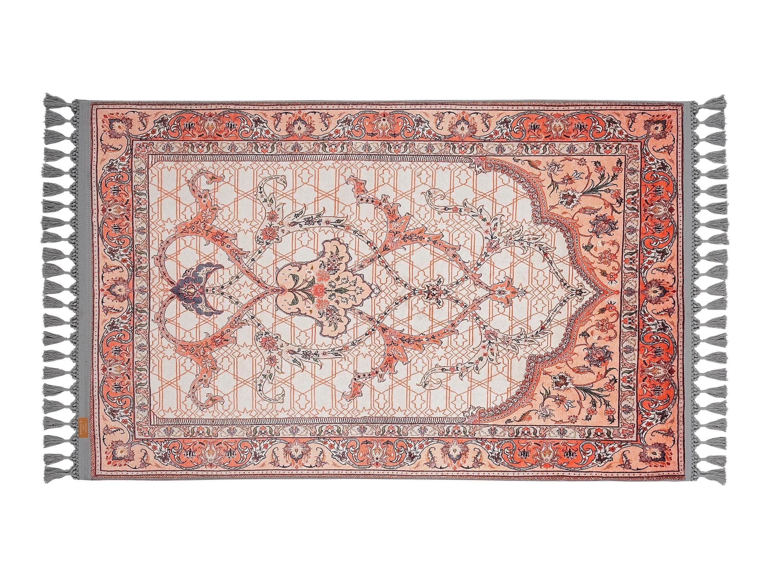 Prayer Mat & Floral Tree of Life Mihrab Prayer Rug: Soft Silky Personalized Gift Custom - image 3