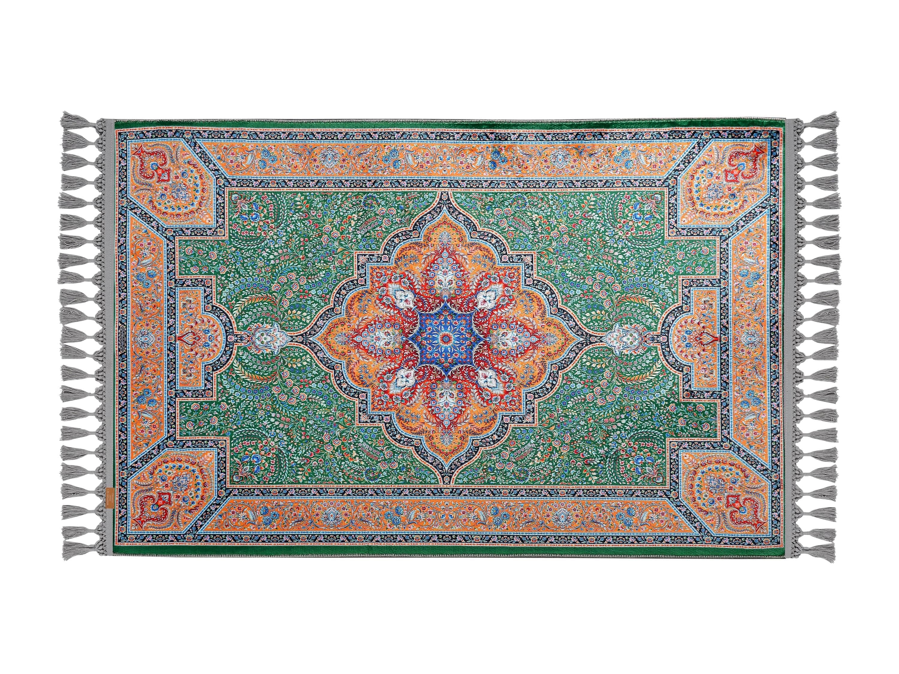 Luxury Prayer Rug β Green Floral Medallion Turkish Carpet for Living Room, Bedroom, Prayer Room, and Large Spaces
β
Standard Size: 2'7"x4'1" β 80x125 cm (Ideal for All Adults)
β
Thickness: 7 mm
β
Weight: 1 mΒ² = 1.738 kg (2.7x4.1 ft 80x125 cm)
β
Backing: Non-slip woven cotton base β Secure on all floor types
β
Surface: Flat, lint-free, easy-to-clean texture
