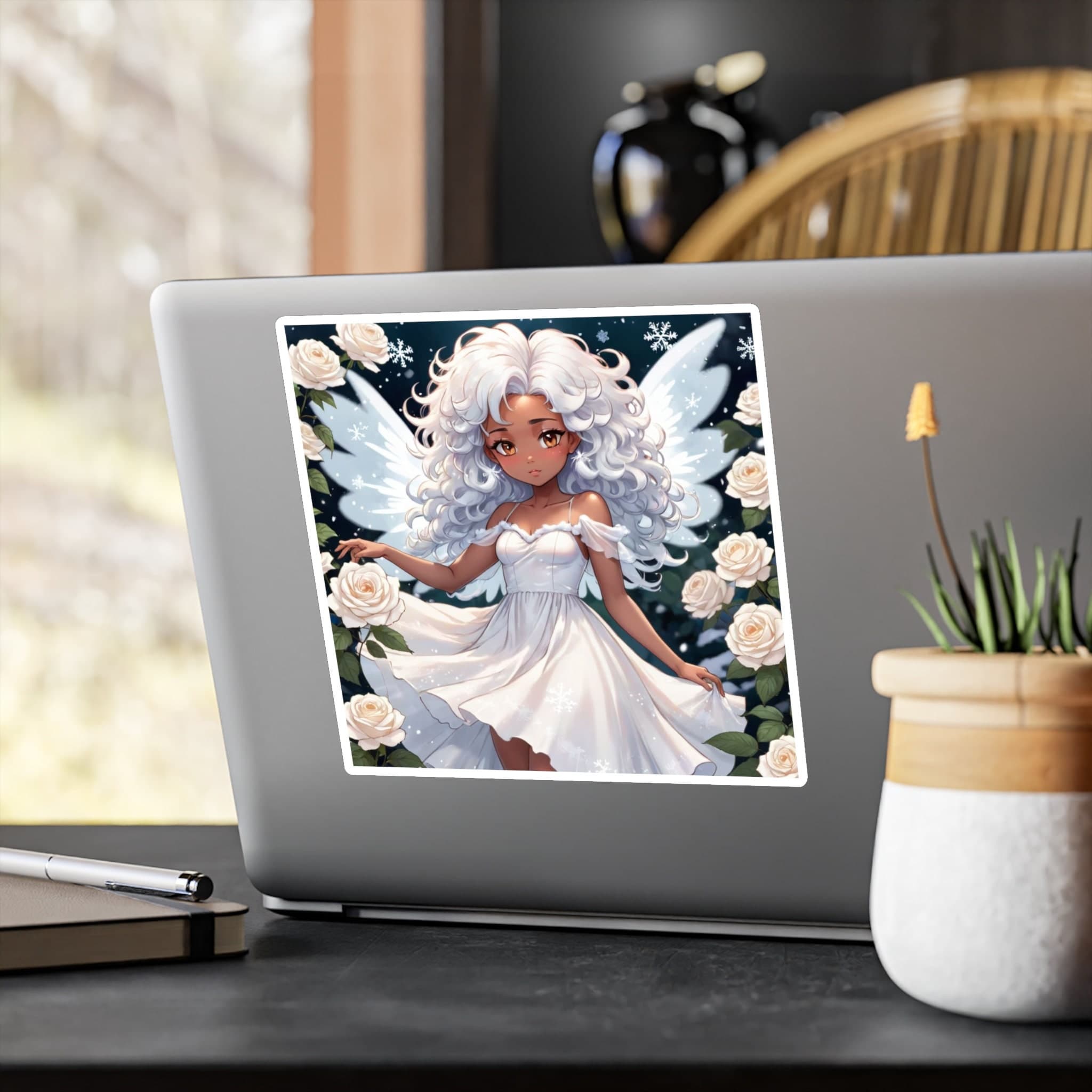 Snow Fairy Vinyl Sticker: Weatherproof Decal for Laptop, Water Bottle - image 5