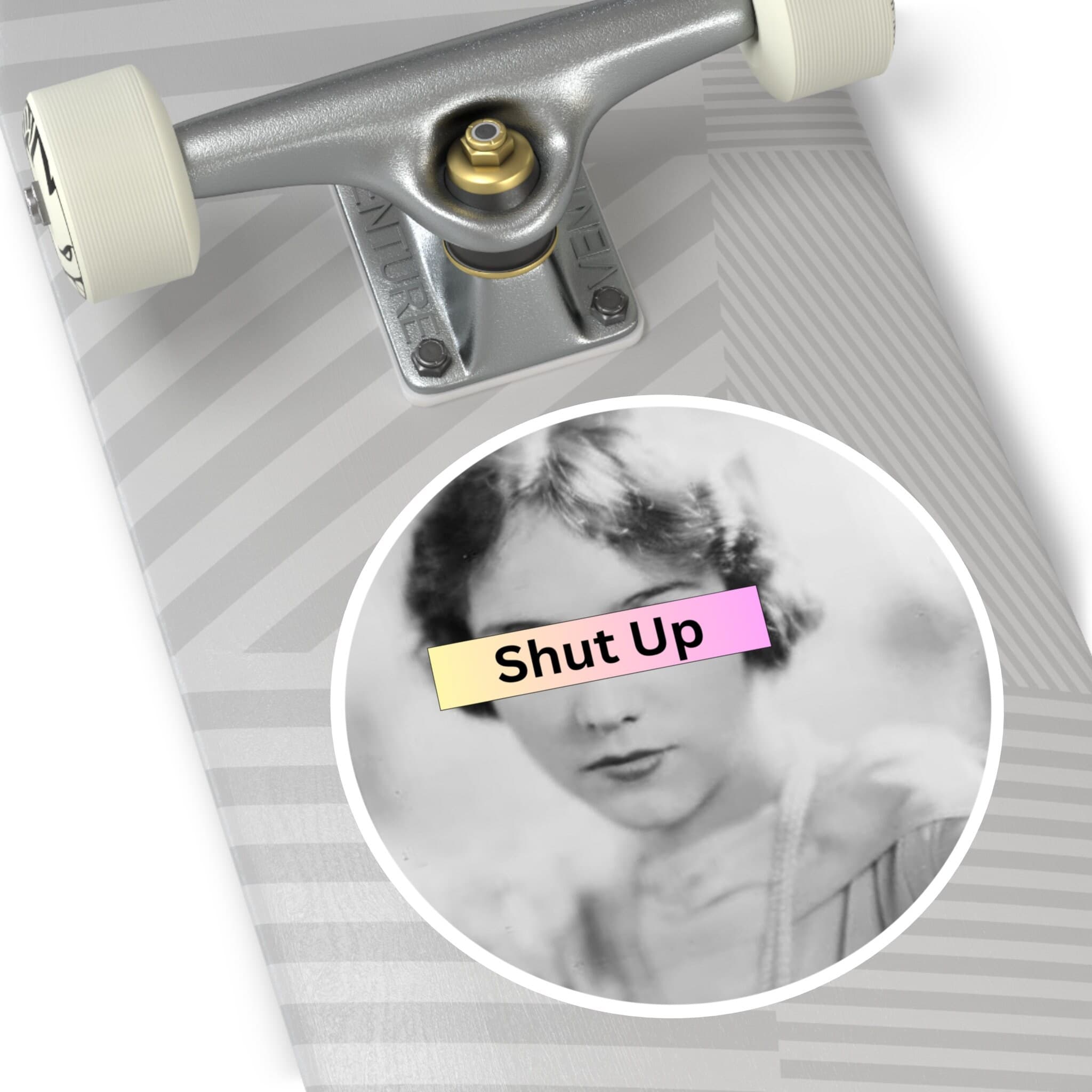 Shut Up Meme Sticker: Sarcastic Humor, Funny Laptop Decal - image 4