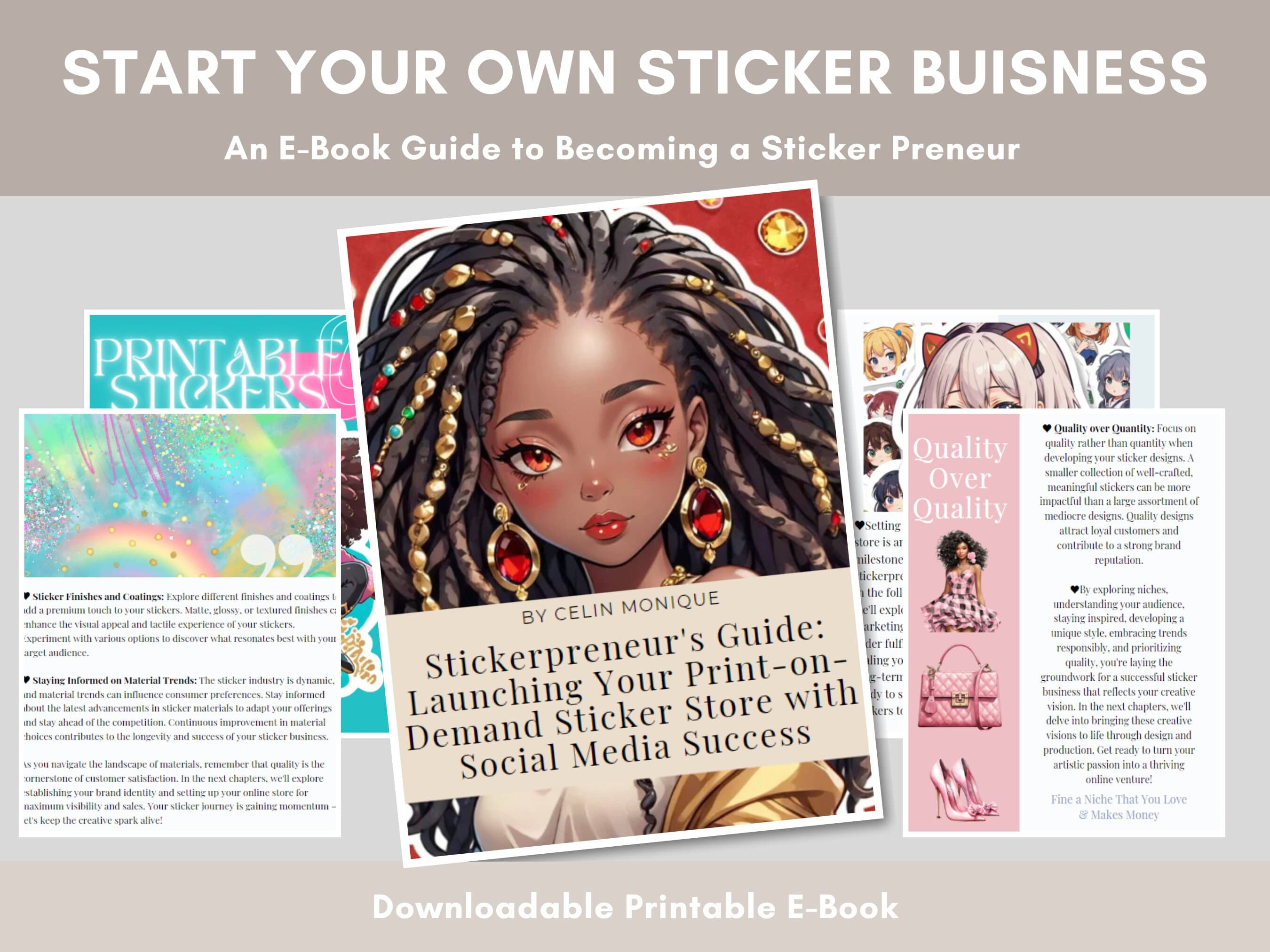 Sticker Business Ebook: Stickerpreneur's Ultimate Guide (Digital Download)