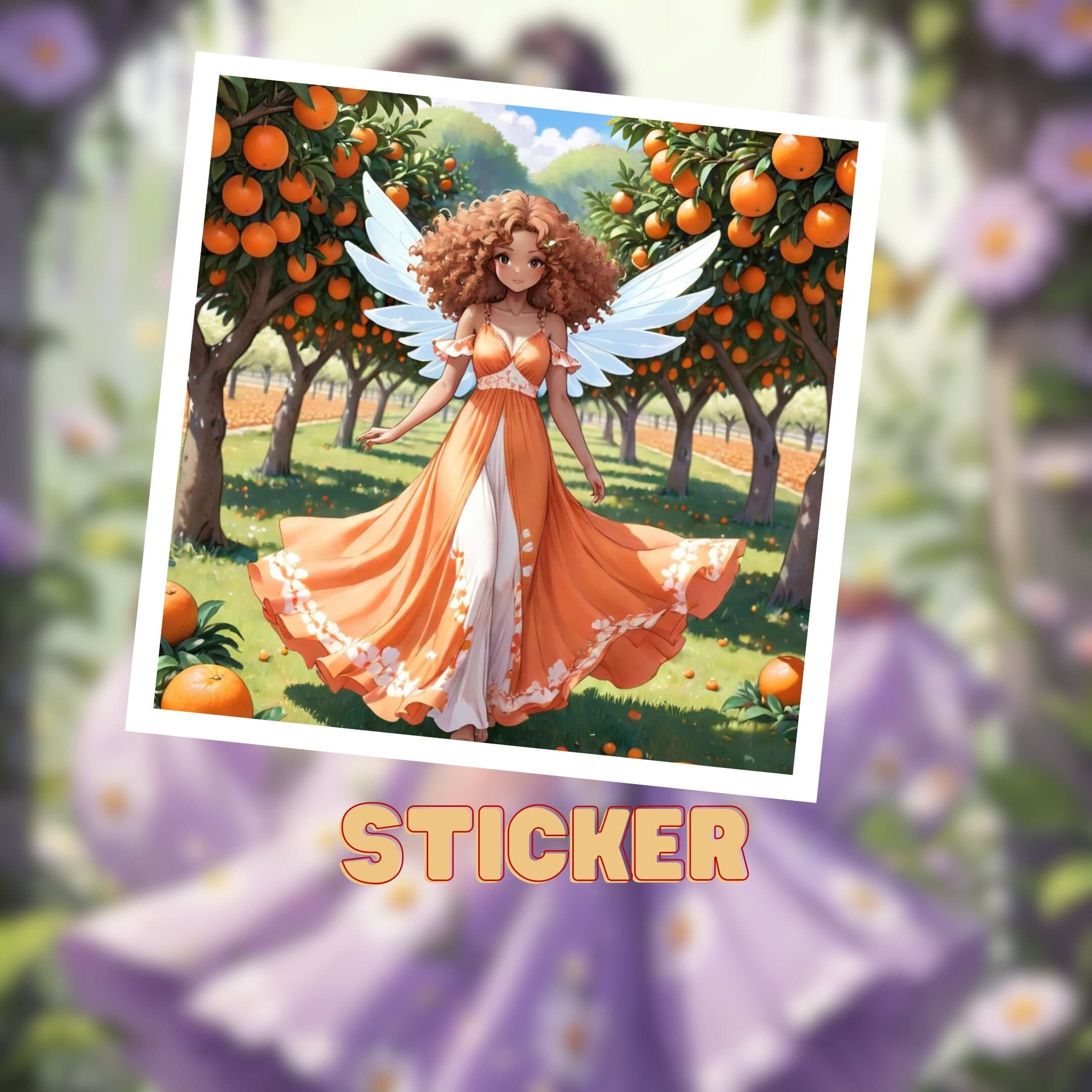 Spring Fairy Garden Sticker