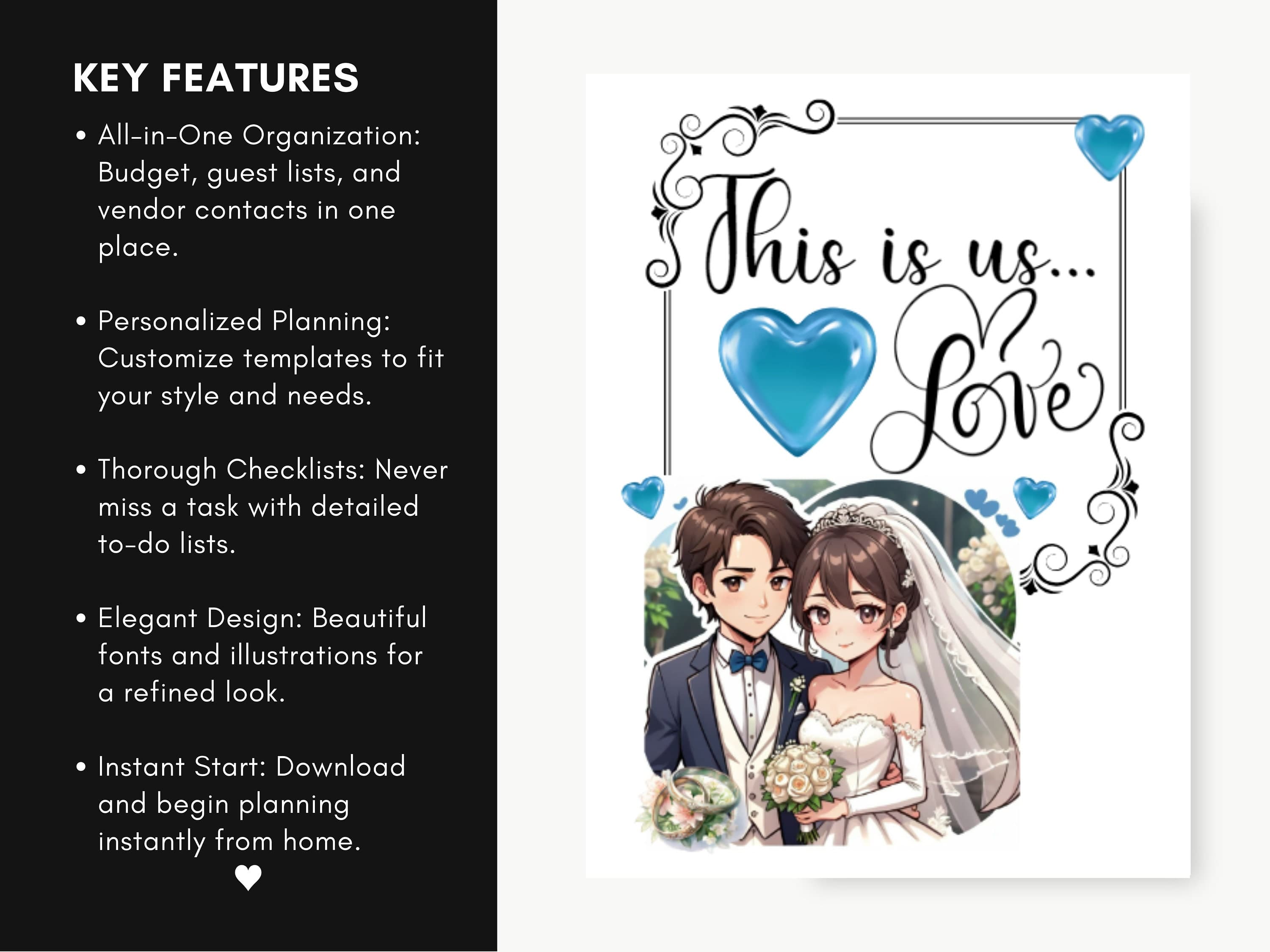 Printable Wedding Planner Kit: 150+ Pages, Comprehensive Organizer (PDF Download) - image 3