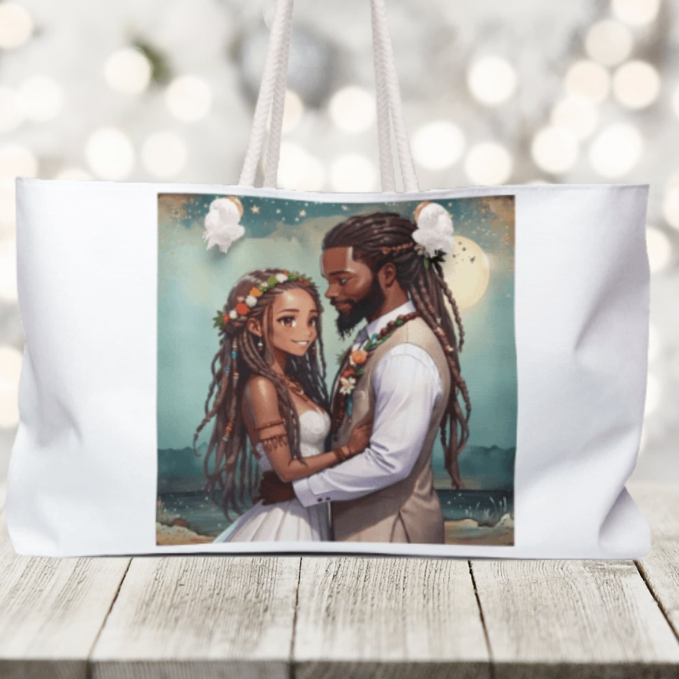Personalized Bride Tote Bag: Wedding Bridal Shower Gift