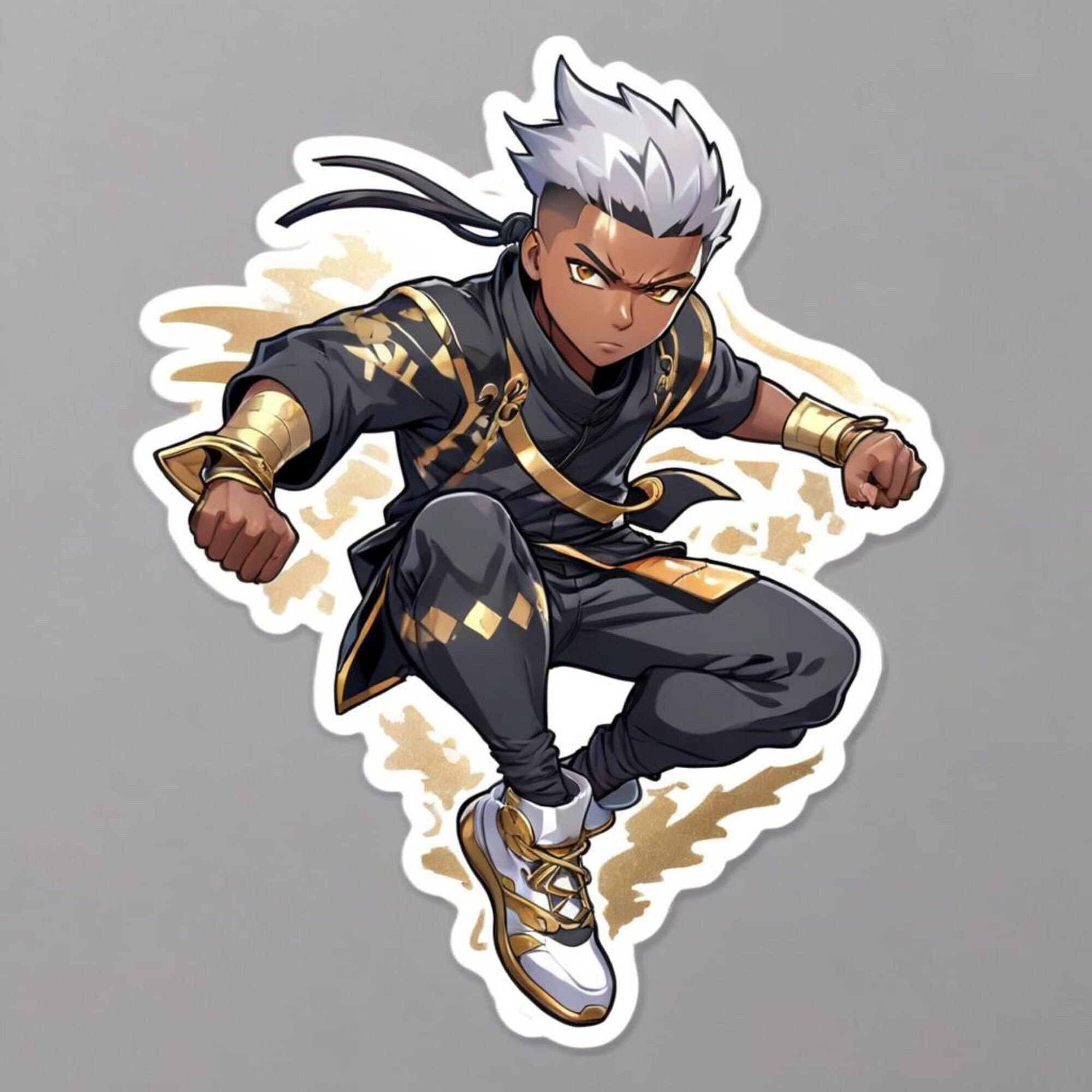 Ninja Anime Magnet Sticker