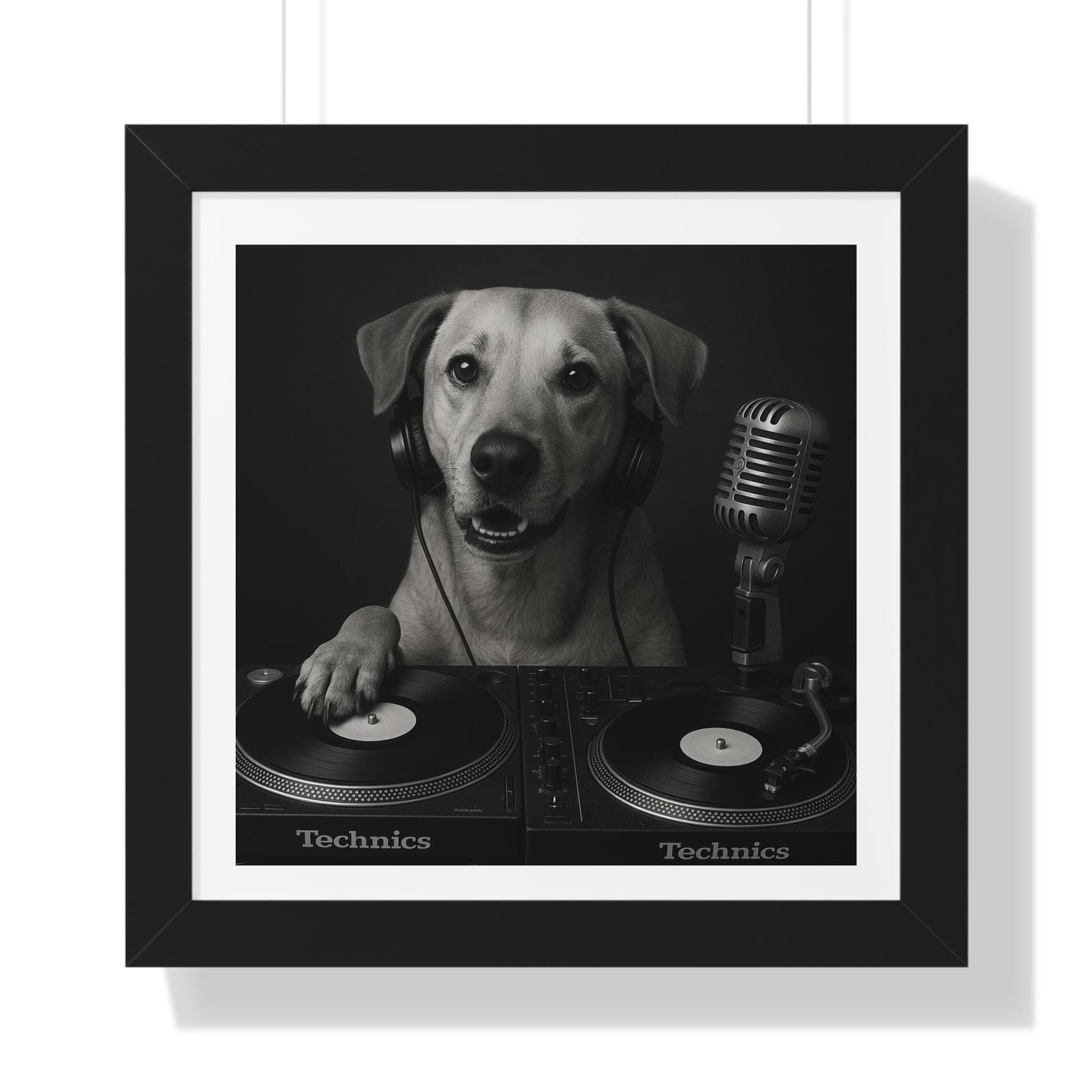 Dog DJ Poster: Music Lover Wall Art - Unique Home Decor