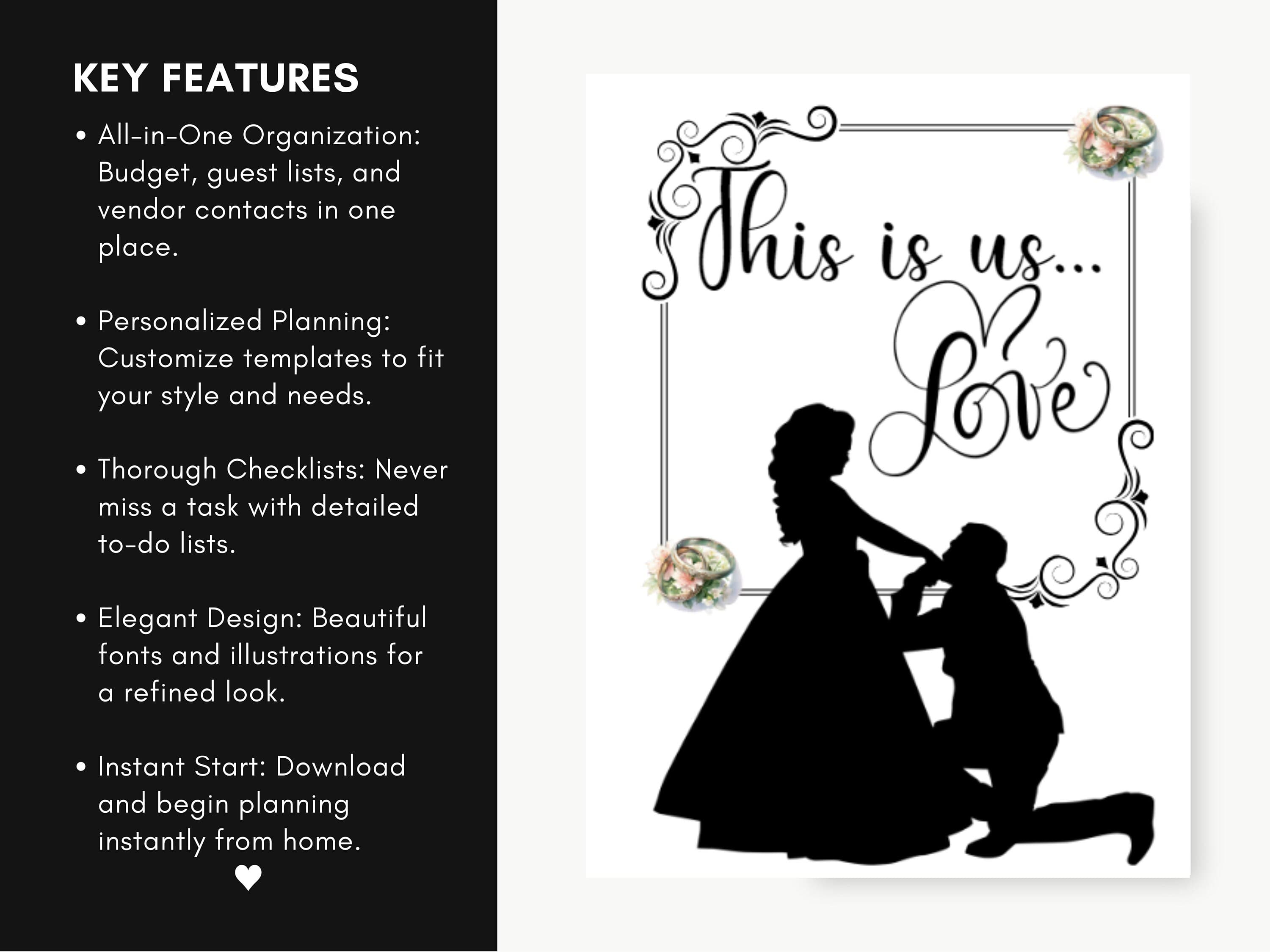 Printable Wedding Planner Kit: 150+ Page Organizer (Digital Download) - image 4