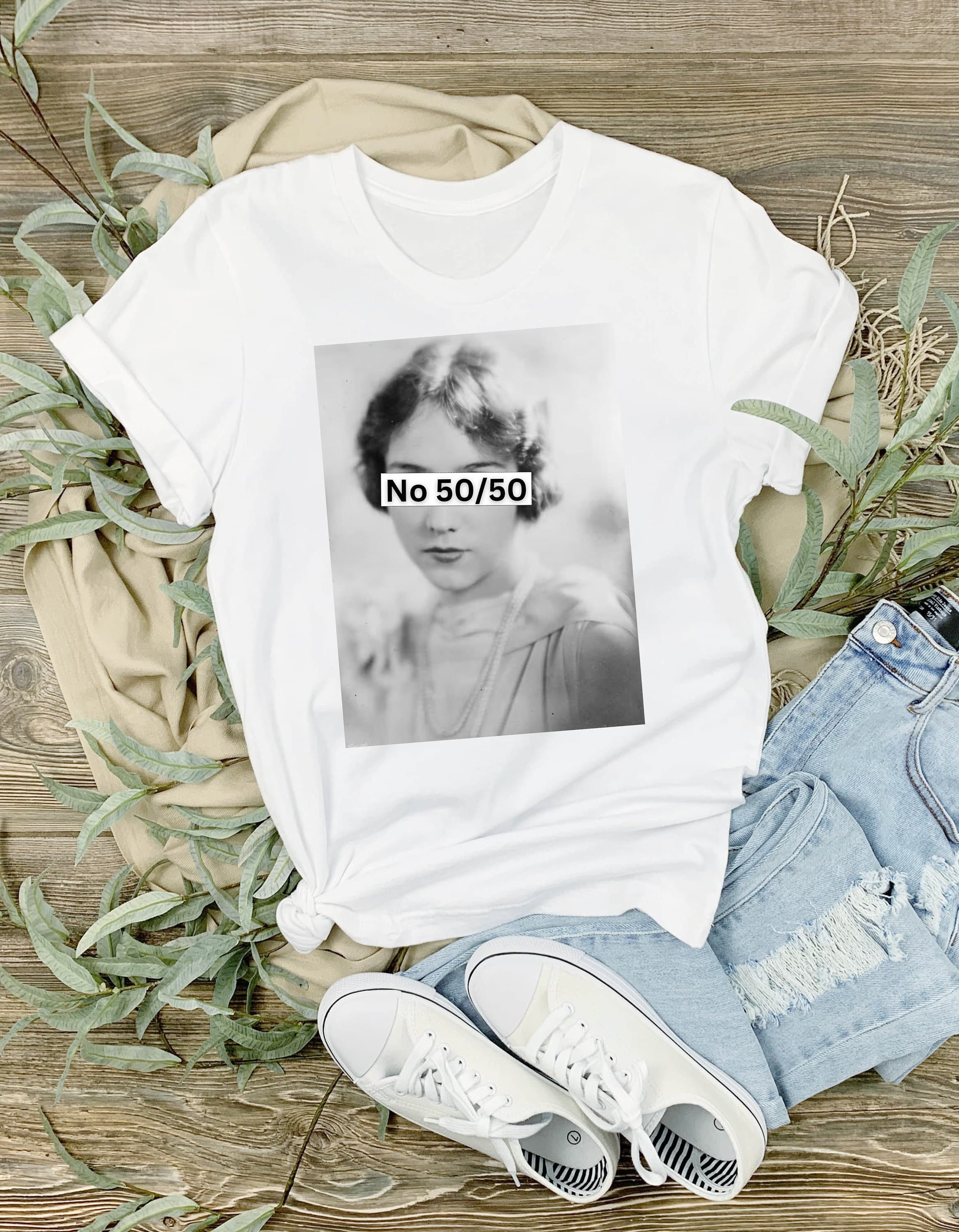No 50/50 Sarcastic Women's Tee: Sassy Humor Graphic T-Shirt