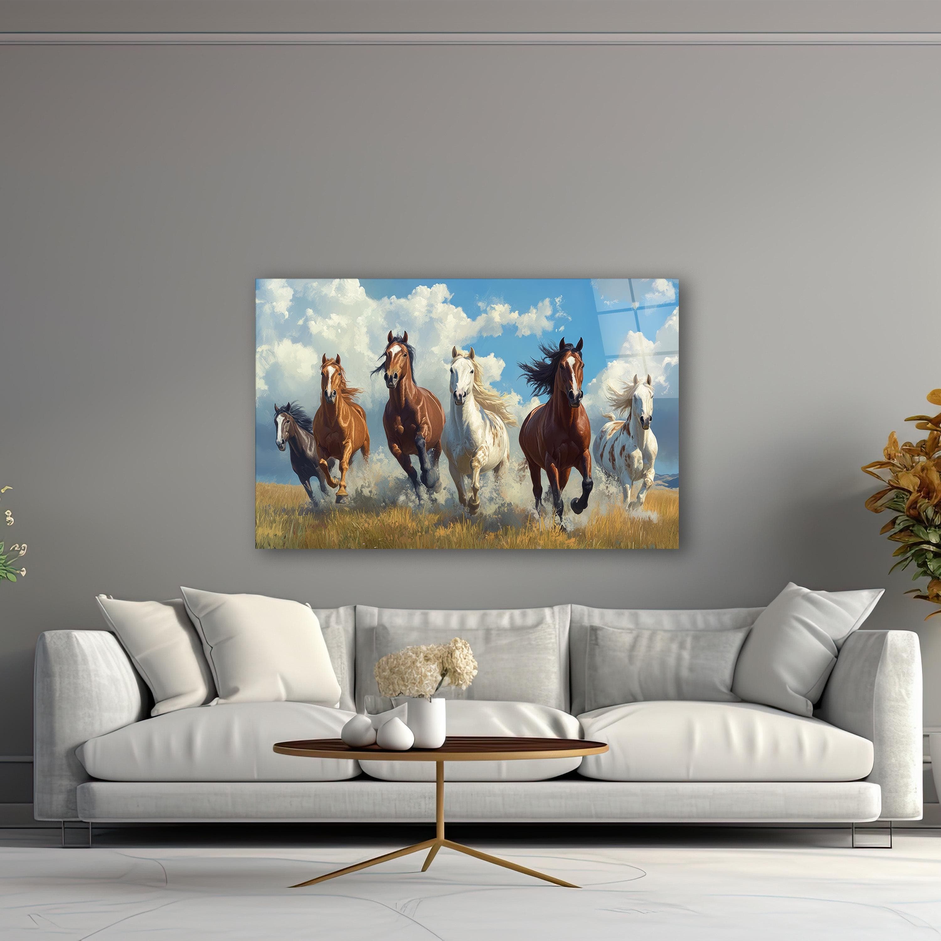 Running Horses Glass Wall Art, Horse Painting Tempered Glass Decor, Living Room Art, Office Wall Decor, Mother's Day Gifts, Wall Hangings, Stunning Horse-Themed Glass Art, Vibrant Running Horses Artwork on Tempered Glass, Elegant Horse Painting for Living Room or Office, Perfect Gift for Horse Lovers and Motherās Day, Beautiful Glass Wall Decor with Motion and Energy, Modern and Bold Artwork for Contemporary Interiors, Timeless Horse Decor to Bring Nature into Your Home, Unique Wall Hanging