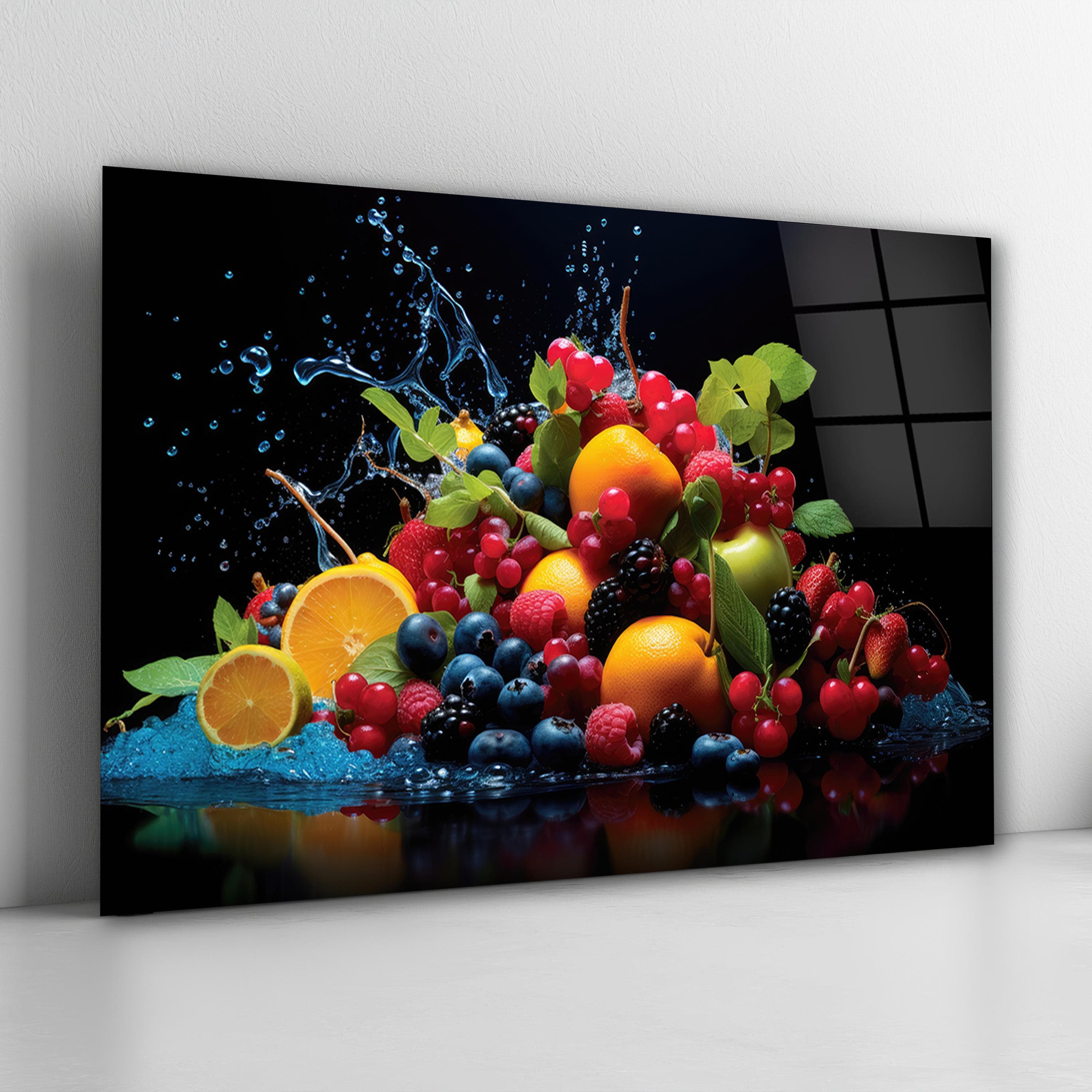 Vibrant Fruits Tempered Glass Wall Art, Fruits Backsplash Kitchen Panel, Kitchen Wall Art, Valentine's Gifts, Dining Room Art, Wall Hanging - image 5