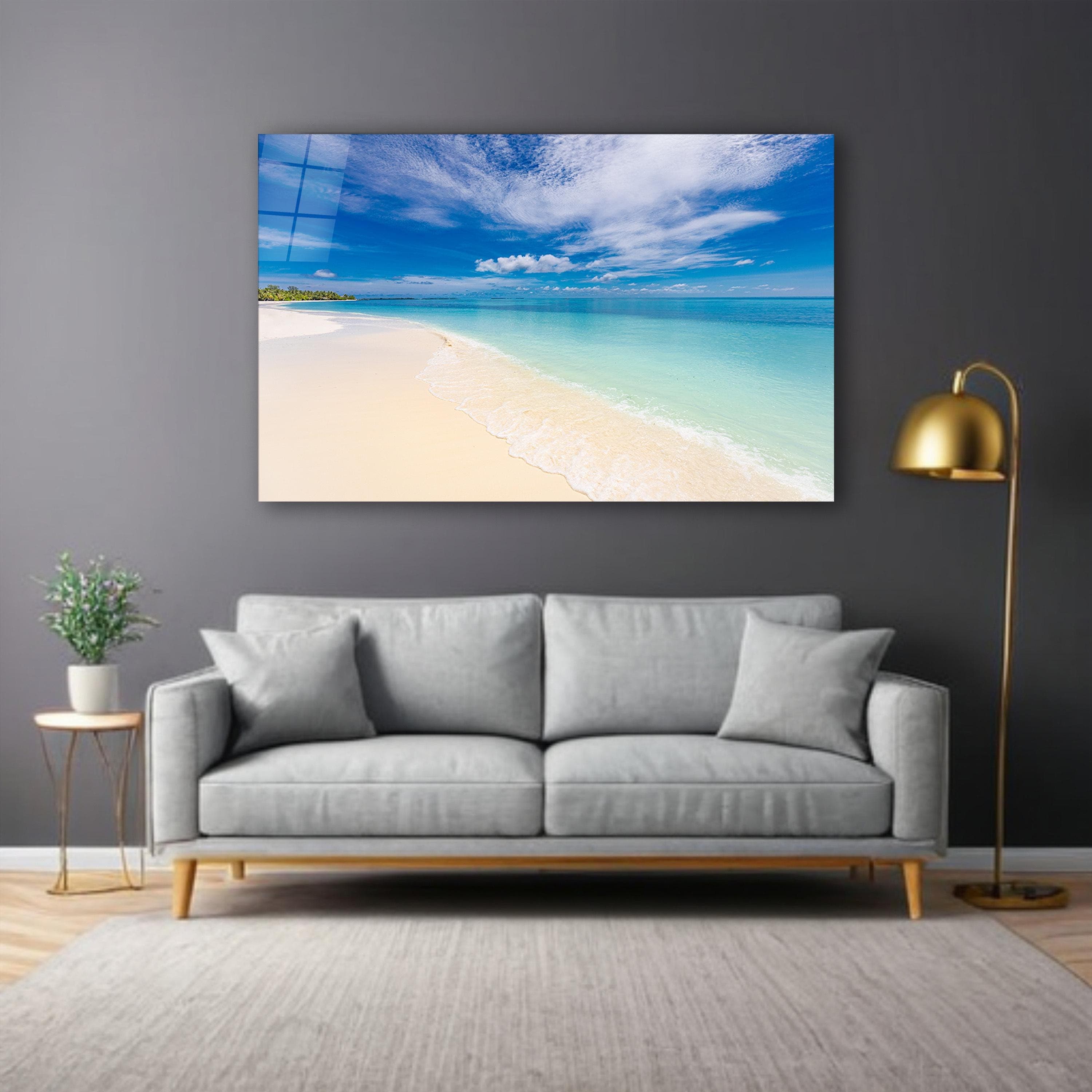 Tropical Beach Glass Wall Art, Serene Blue Ocean Tempered Glass Decor, Coastal Glass Print, Living Room Art, Motherās Day Gift, Wall Hanging, Relaxing Beach Inspired Art, Stunning Ocean Glass Decor, Coastal Home Wall Art, Vibrant Beach and Ocean Glass Print, Serene Coastal Decor for Living Room, Modern Tropical Art for Home, Perfect Gift for Beach Lovers, Calm and Peaceful Ocean-Themed Wall Art, Beautiful Glass Print for Coastal Style Homes, Ideal Motherās Day Gift for Nature & Ocean Enthusiasts
