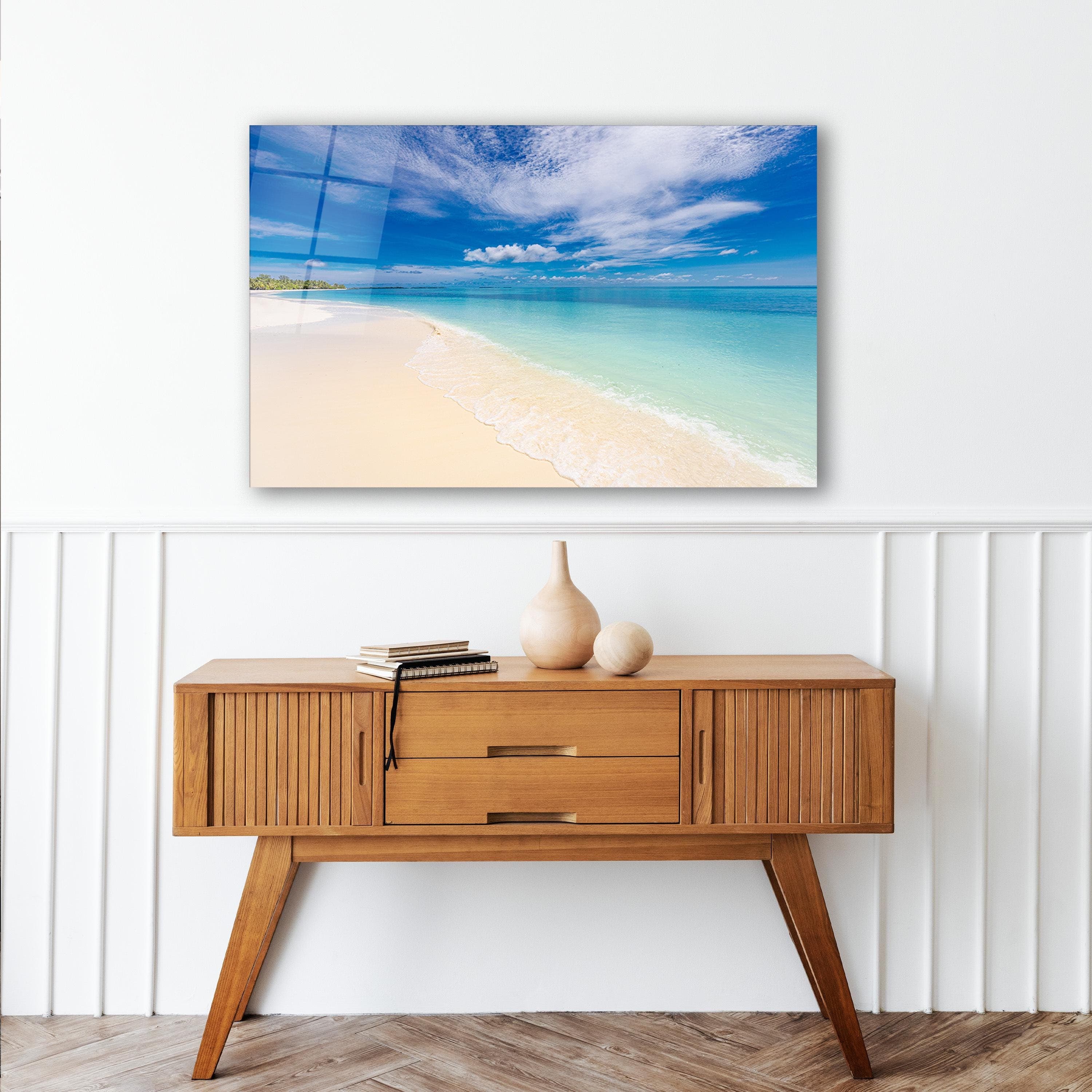 Tropical Beach Glass Wall Art, Serene Blue Ocean Tempered Glass Decor, Coastal Glass Print, Living Room Art, Motherās Day Gift, Wall Hanging, Relaxing Beach Inspired Art, Stunning Ocean Glass Decor, Coastal Home Wall Art, Vibrant Beach and Ocean Glass Print, Serene Coastal Decor for Living Room, Modern Tropical Art for Home, Perfect Gift for Beach Lovers, Calm and Peaceful Ocean-Themed Wall Art, Beautiful Glass Print for Coastal Style Homes, Ideal Motherās Day Gift for Nature & Ocean Enthusiasts
