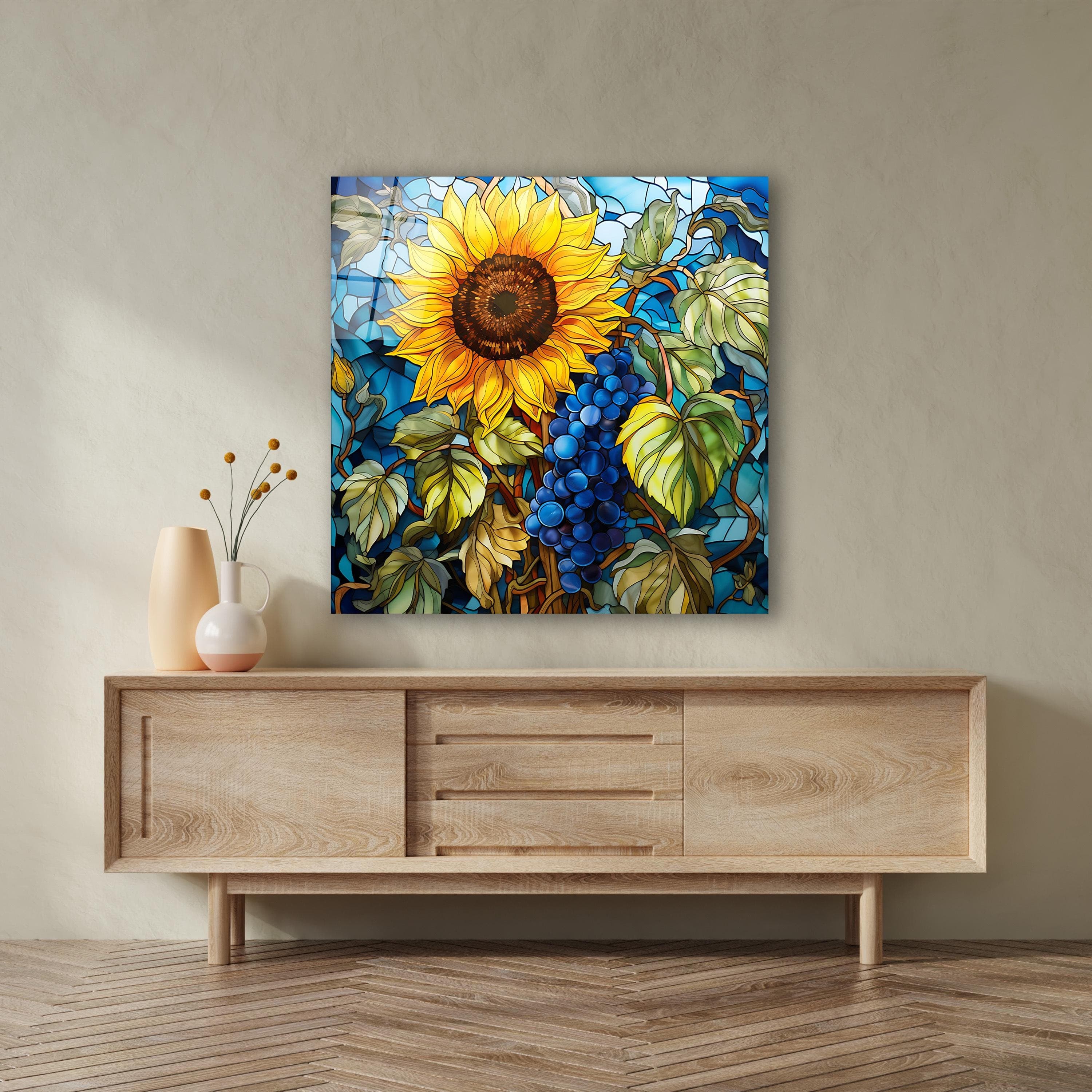 Sunflower Wall Decor, Tempered Glass Floral Wall Art, Stained Glass Effect Sunflower Glass Print, Mother's Day Gifts, Housewarming Gifts, Vibrant Sunflower Glass Wall Art, Beautiful Tempered Glass Floral Decor, Stained Glass Effect Sunflower Print for Living Room or Bedroom, Perfect Motherās Day and Housewarming Gift, Elegant Floral Wall Hanging with Warm Tones, Nature-Inspired Glass Art to Brighten Your Home, Timeless Sunflower Decor for Any Room, Bring Natural Beauty into Your Space