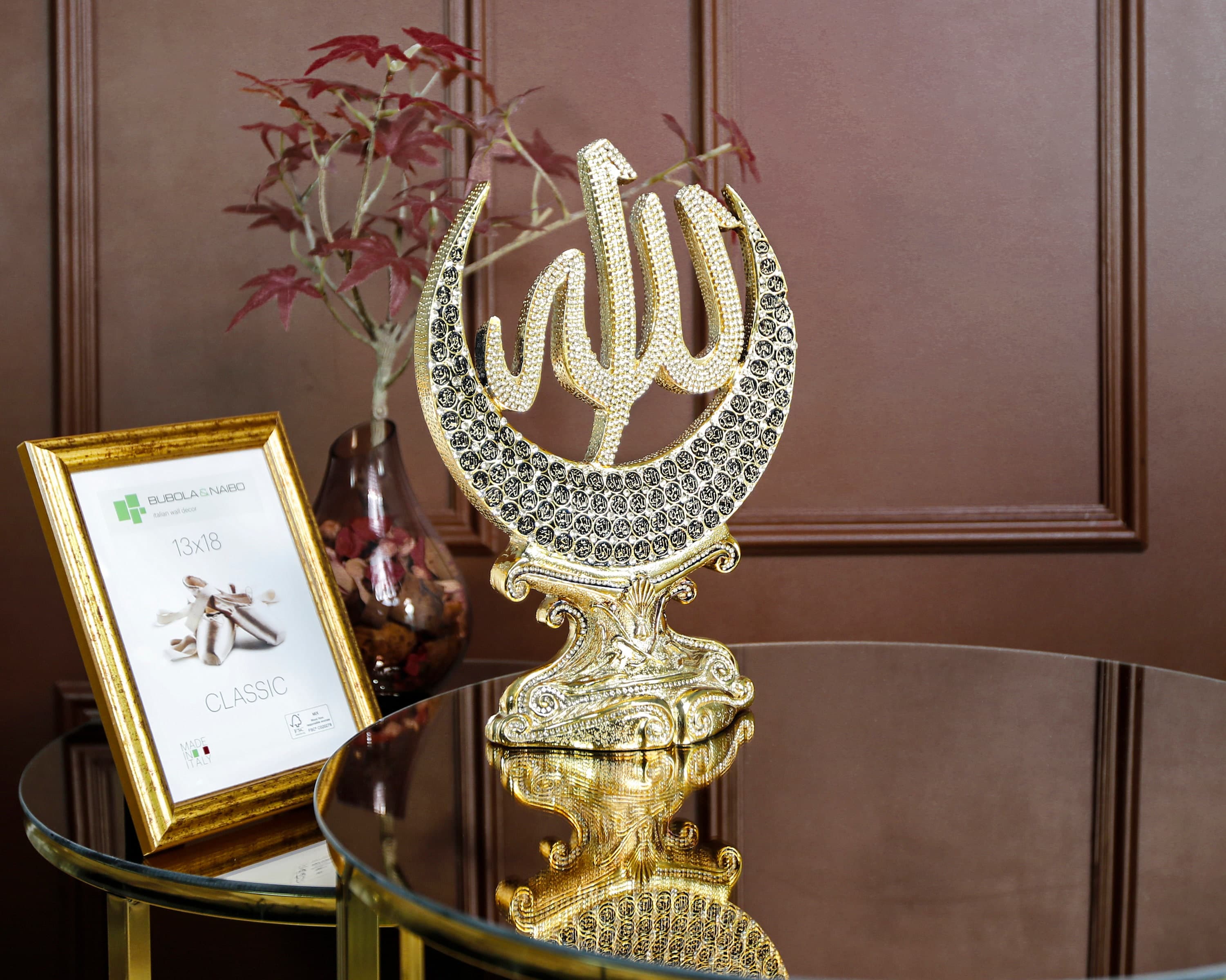 Islamic Home Decor, Islamic Modern Art, Gift For Muslim, Ramadan Gift, Arabic Calligraphy, Lux Islamic Figurine, Allah Esmaul Husna Ornament - image 3