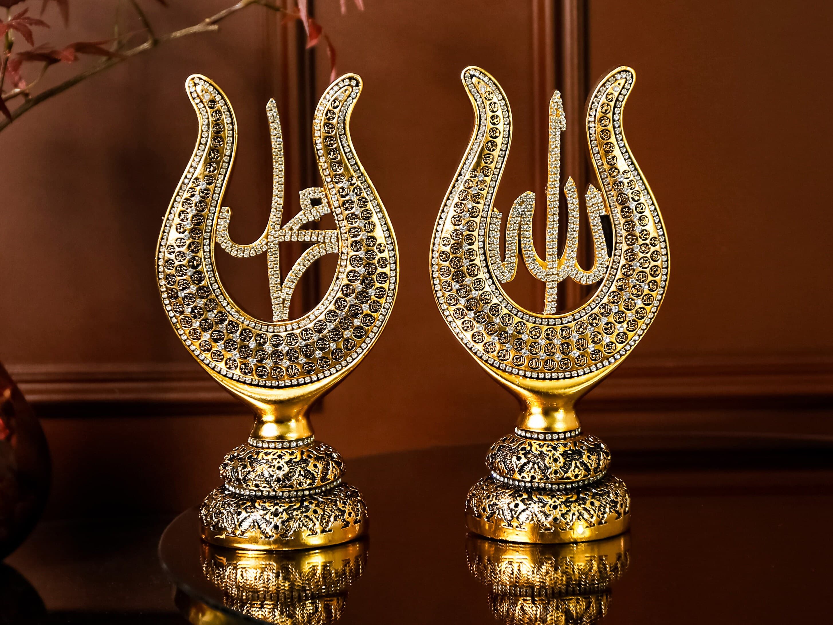 Esmaul Husna Tulip Allah and Mohammad Artwork | Islamic Gift | Muslim Gift | Islamic Handmade Art | Islamic Decors | Arabic Art | Allah Art