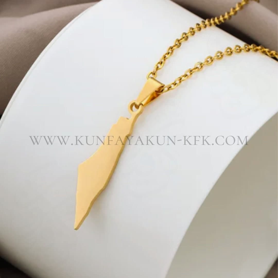 Palestine Map Pendant - image 3
