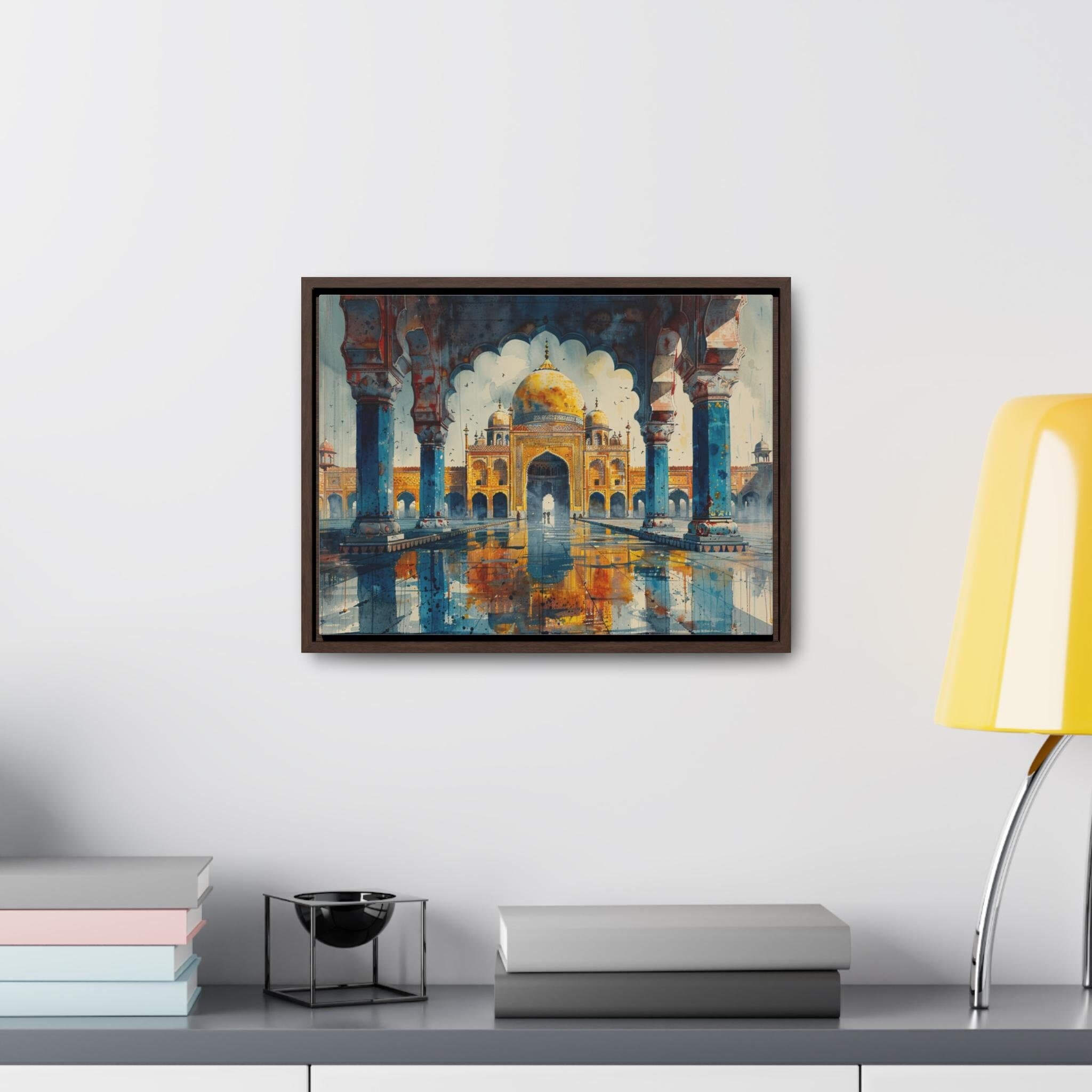 Mughal Style Art - Digital Download Only - Afghan Pakistani Indian Subcontinent Persian Palace Oil Painting, Royal Wall Print Poster